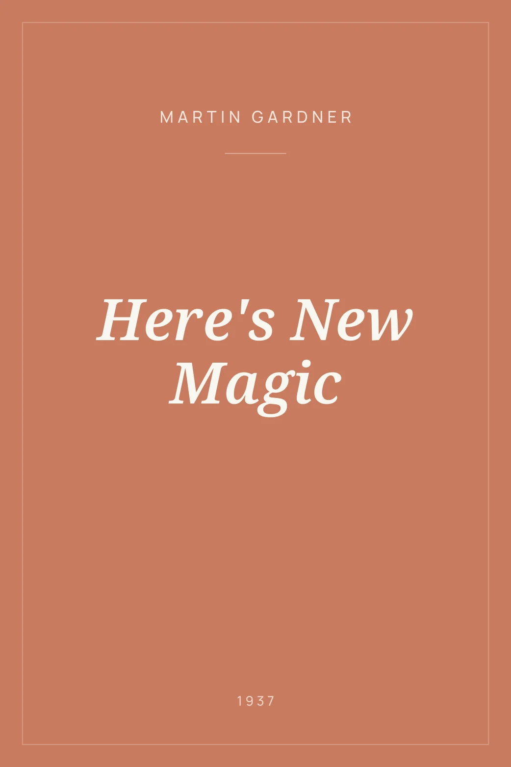 Portada de Here's New Magic