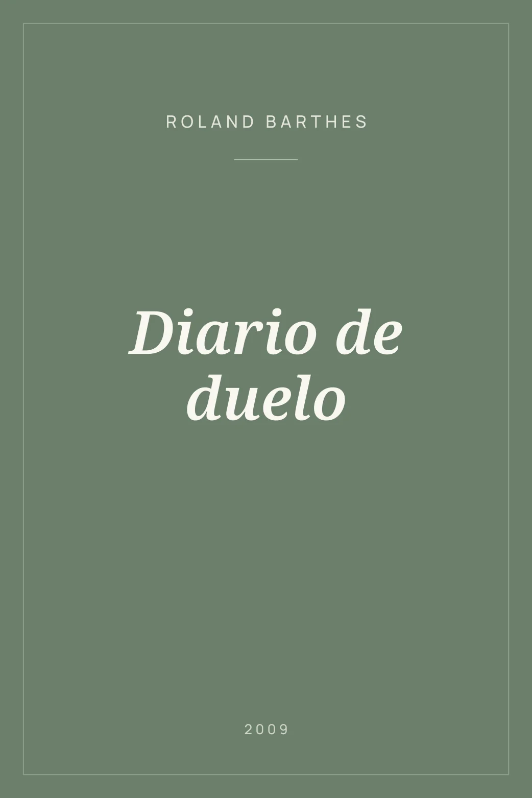 Portada de Diario de duelo