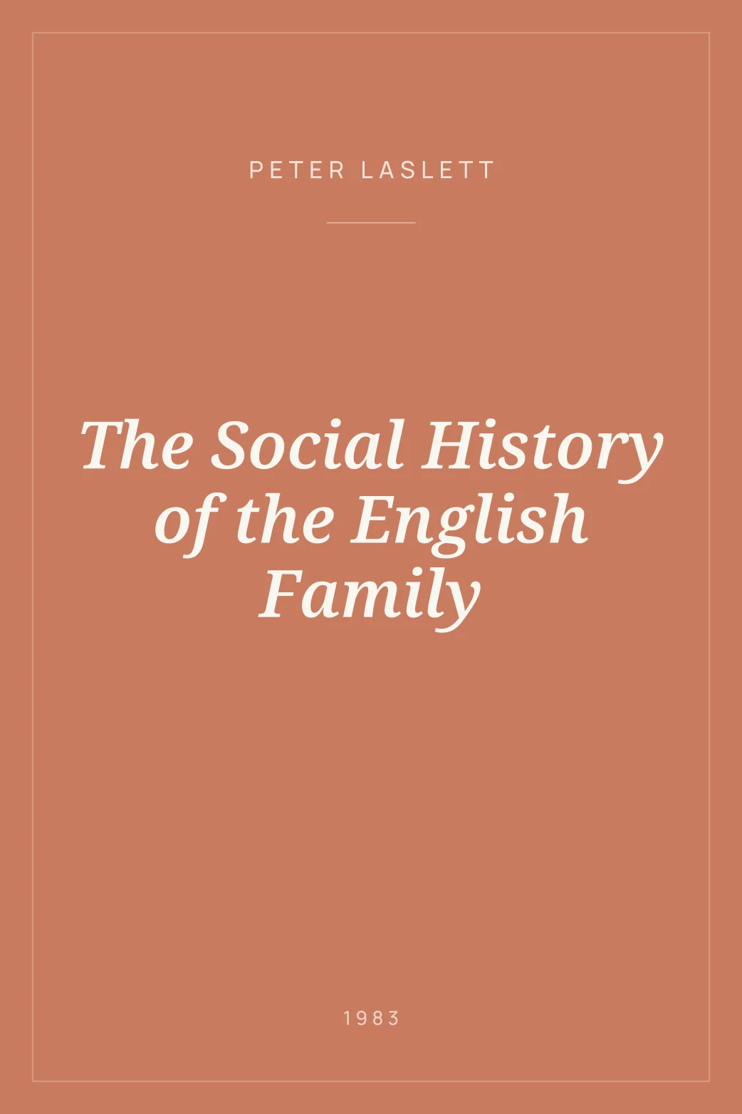 Portada de The Social History of the English Family