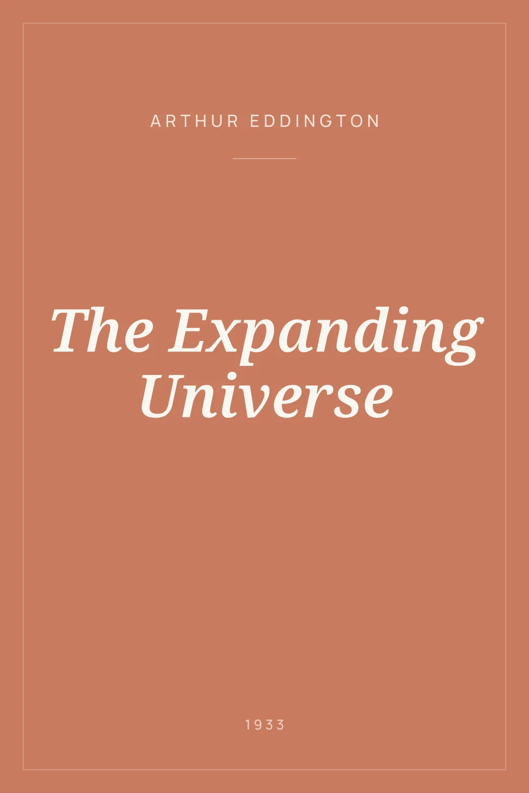 Portada de The Expanding Universe
