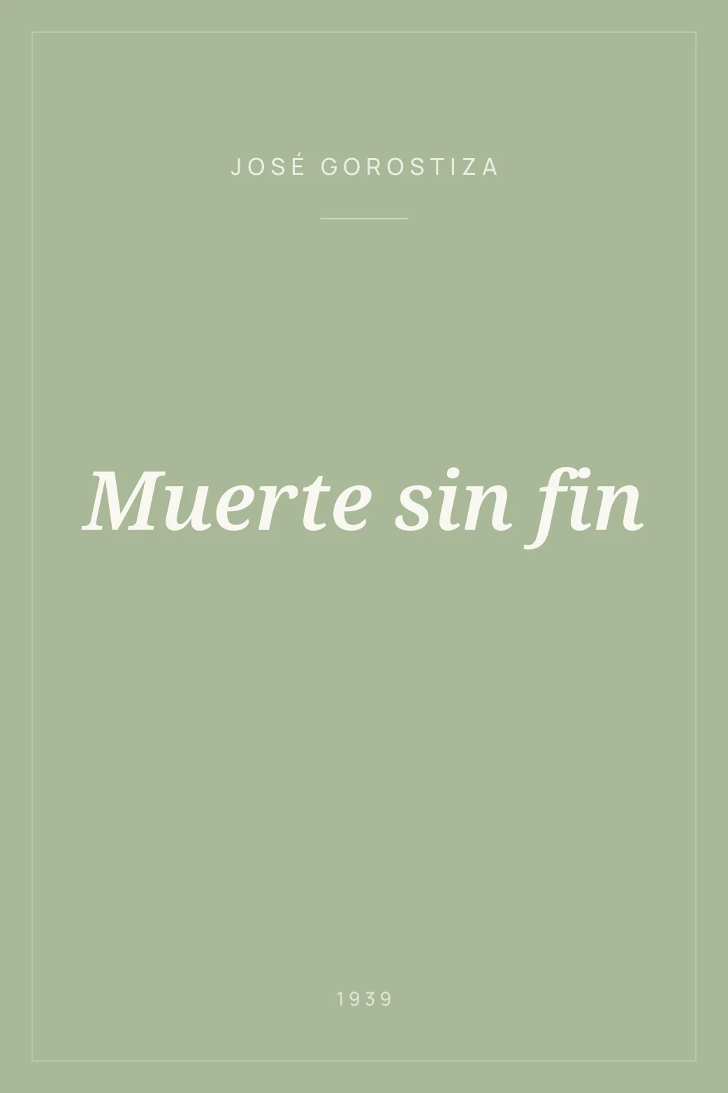 Portada de Muerte sin fin