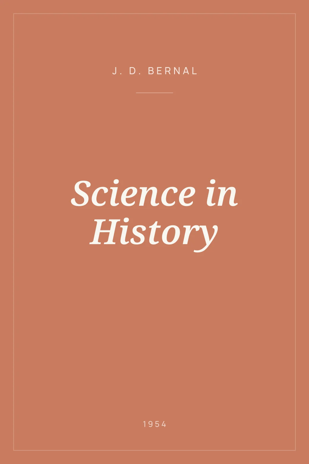 Portada de Science in History