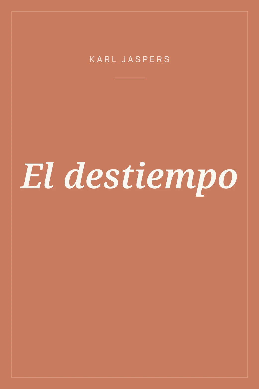 Portada de El destiempo