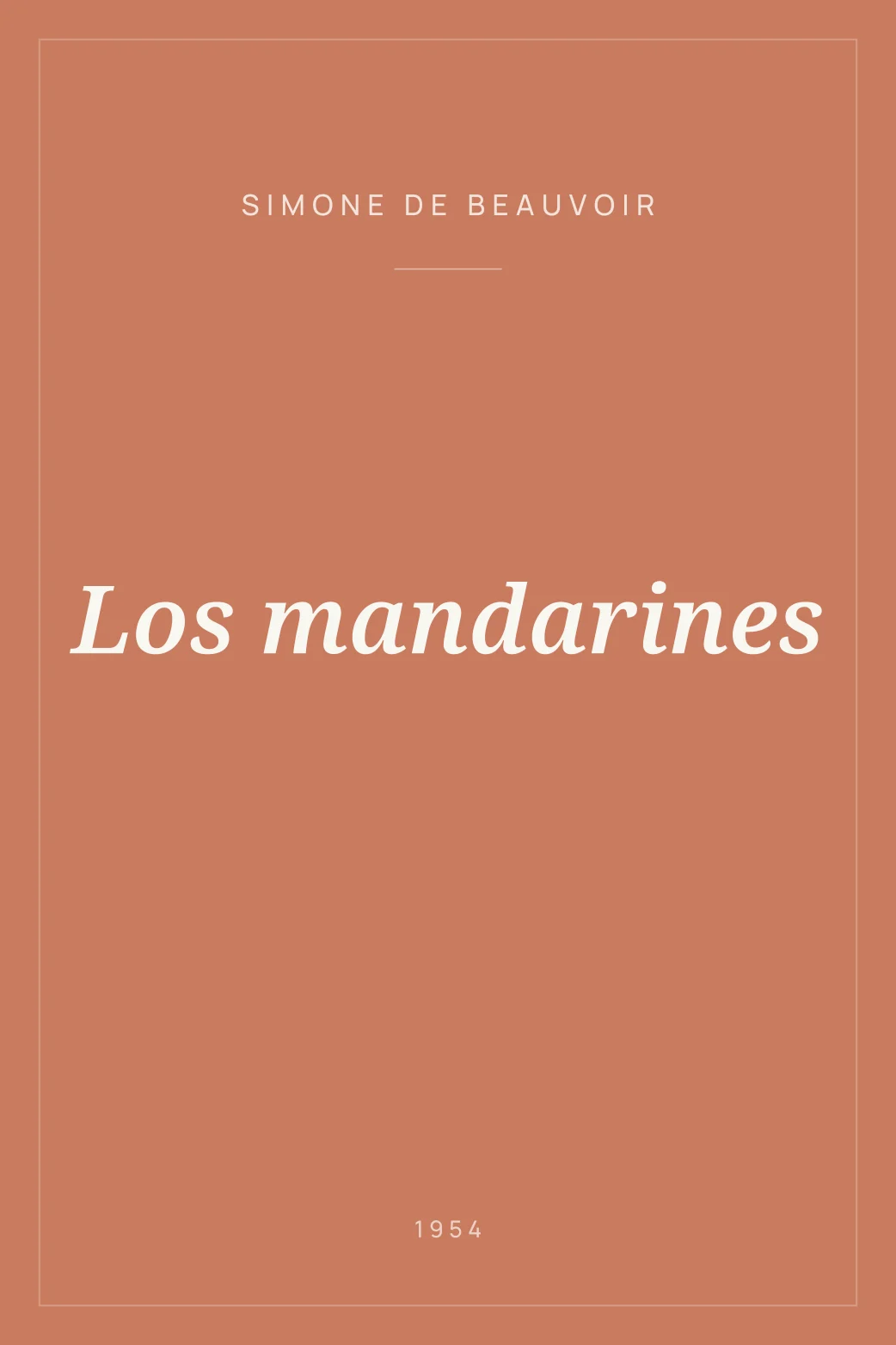 Portada de Los mandarines
