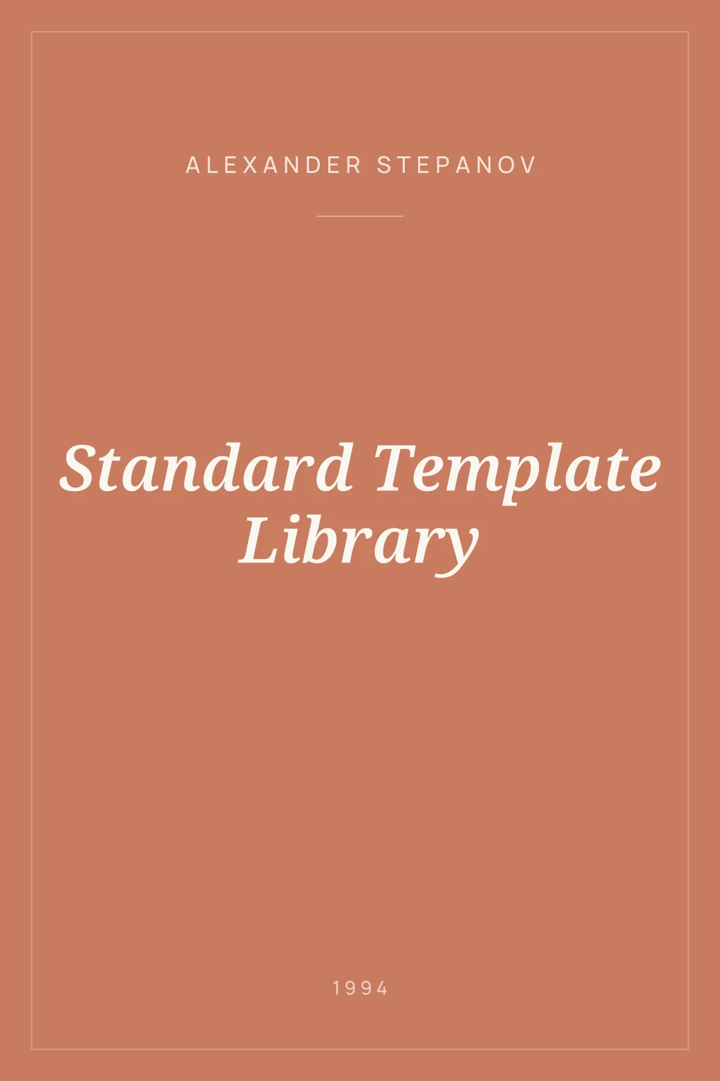 Portada de Standard Template Library