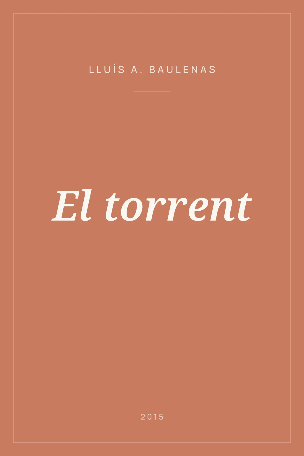 Portada de El torrent