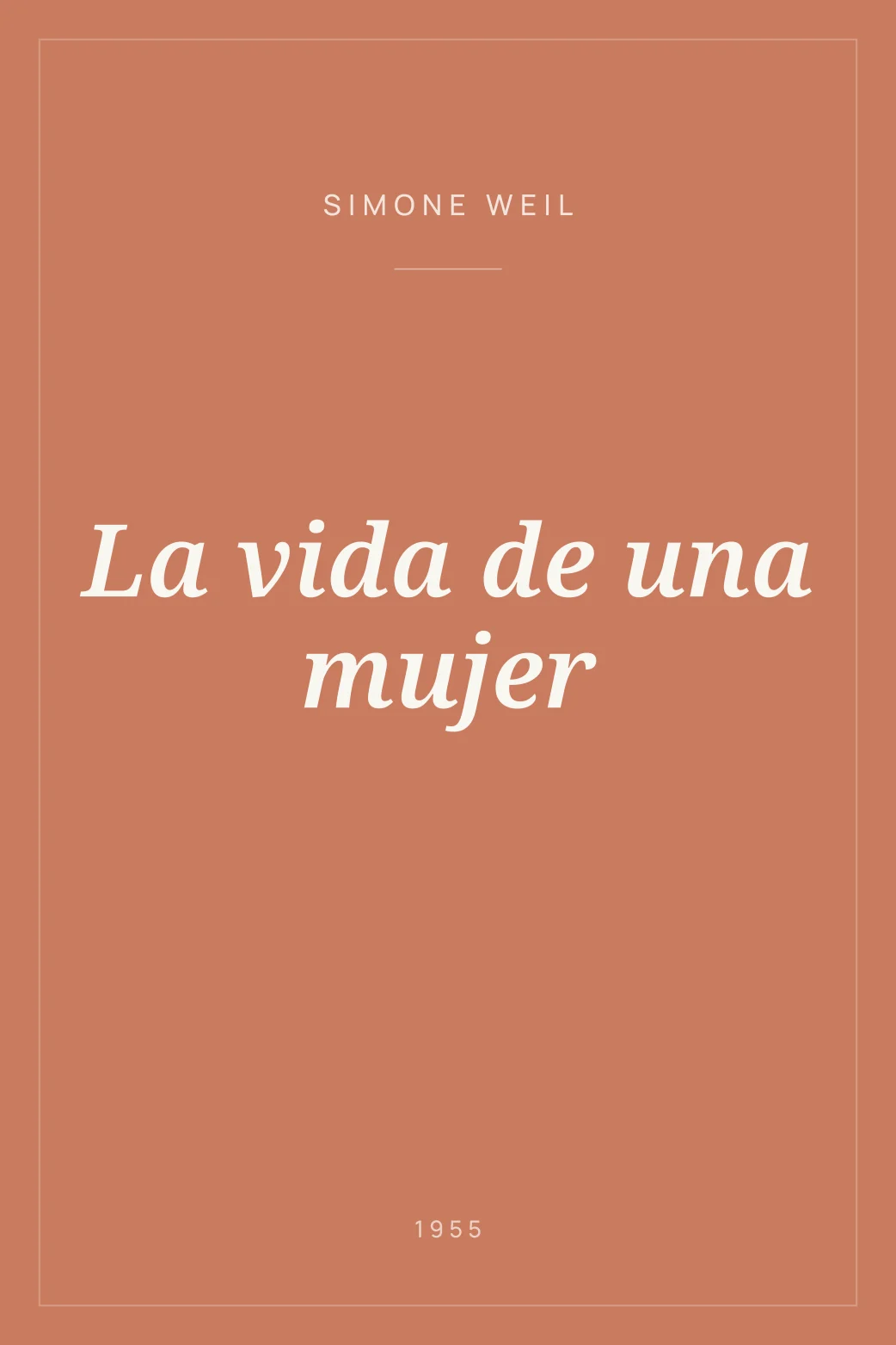 Portada de La vida de una mujer