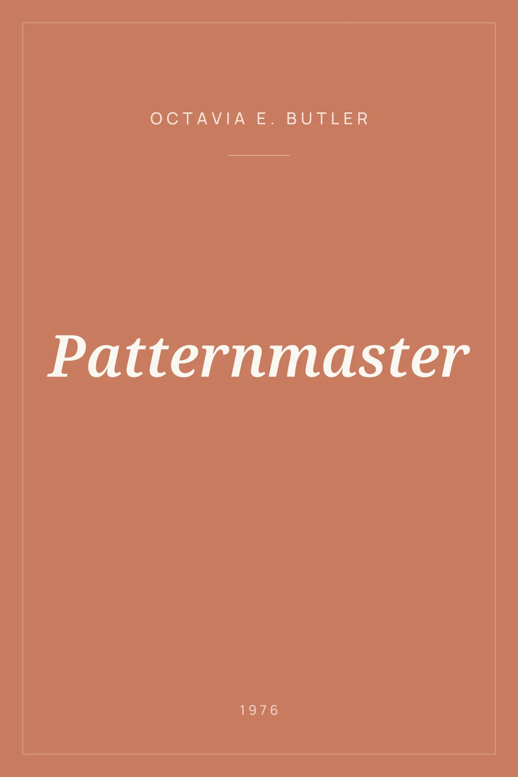 Portada de Patternmaster