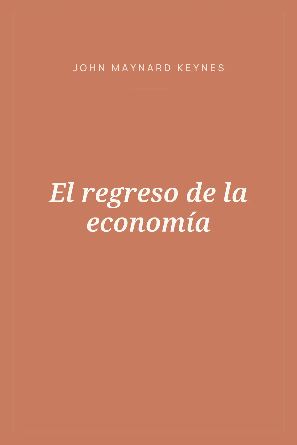 Portada de El regreso de la economía