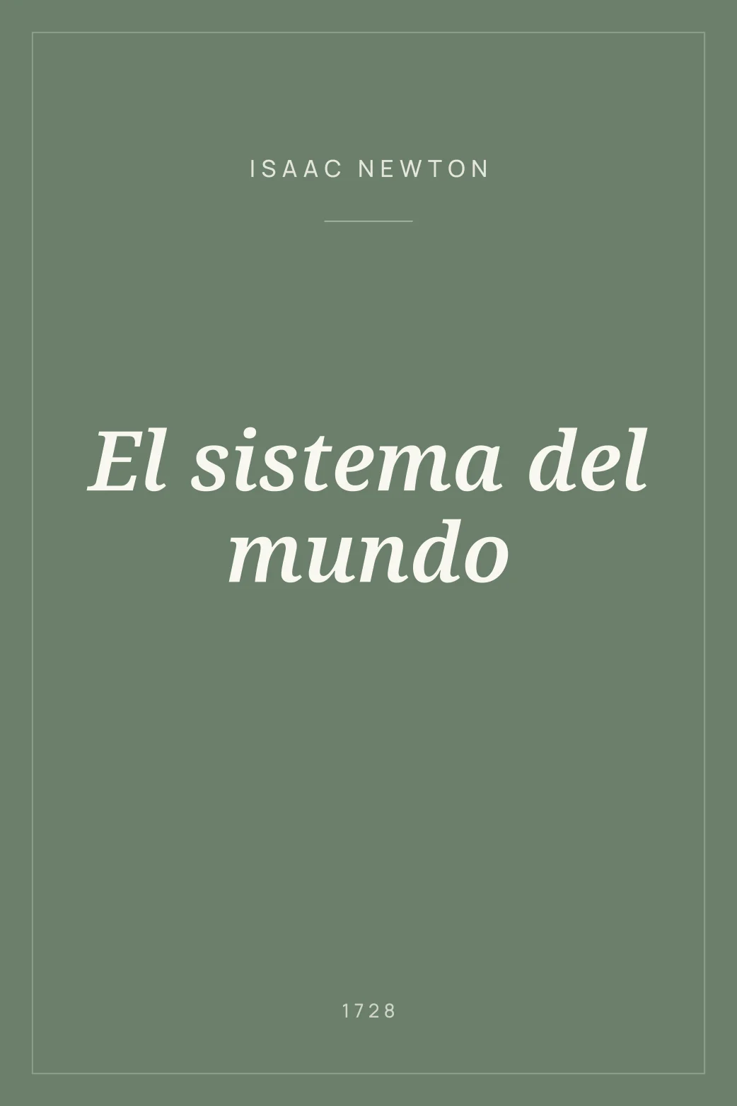 Portada de El sistema del mundo