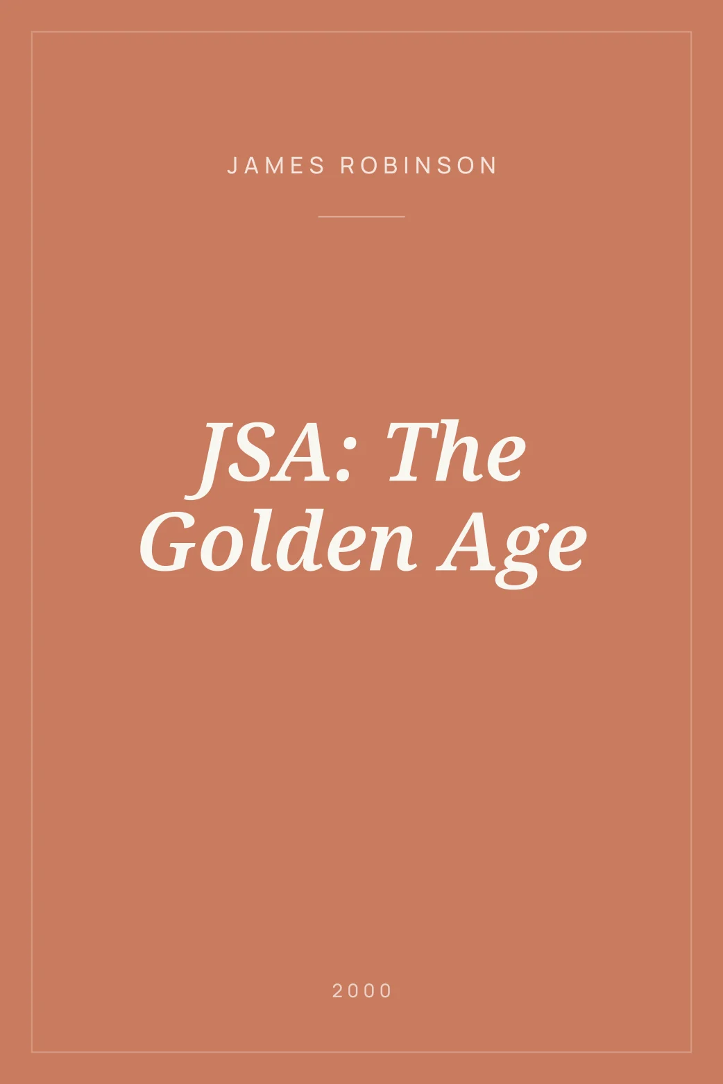 Portada de JSA: The Golden Age