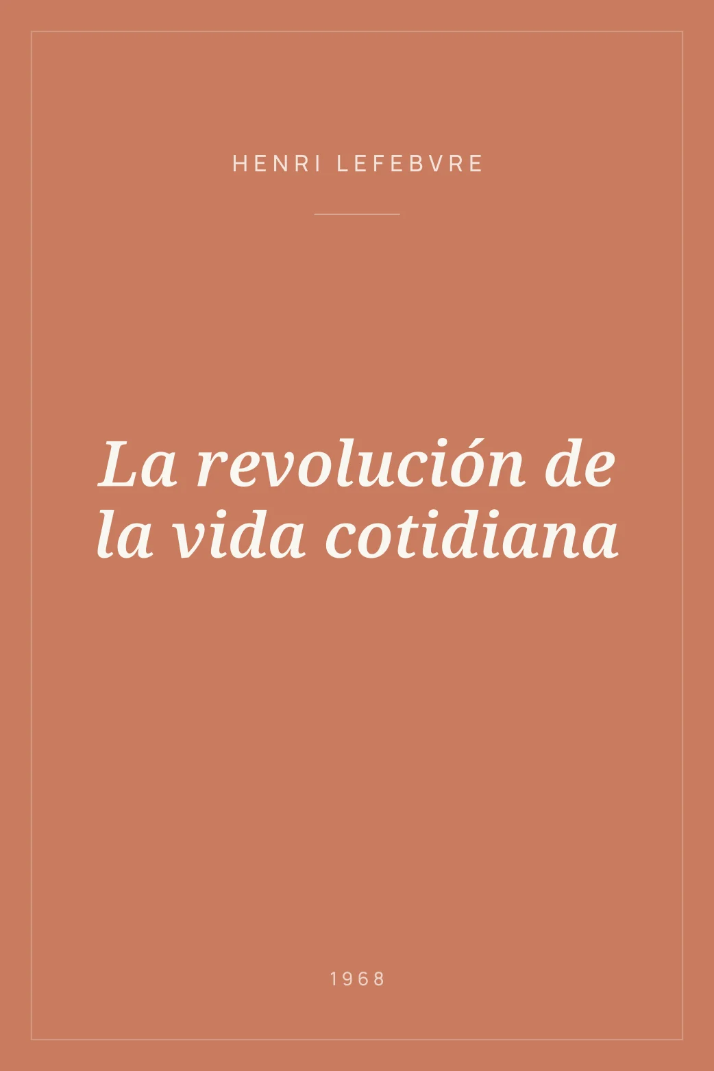 Portada de La revolución de la vida cotidiana