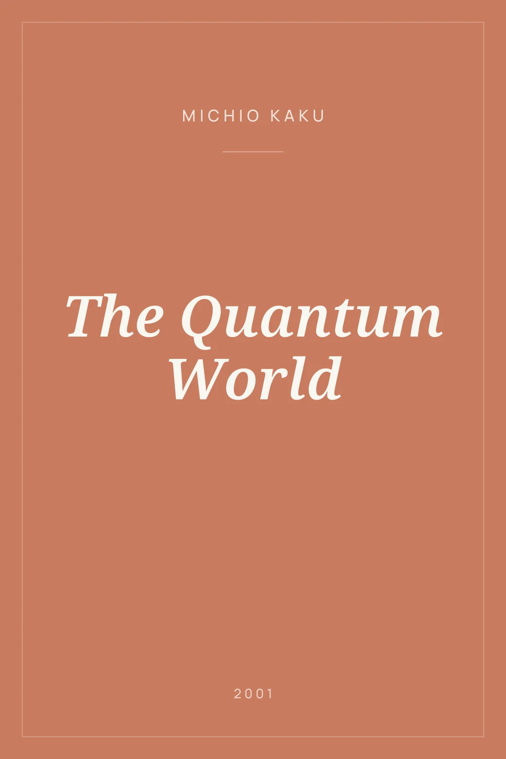 Portada de The Quantum World