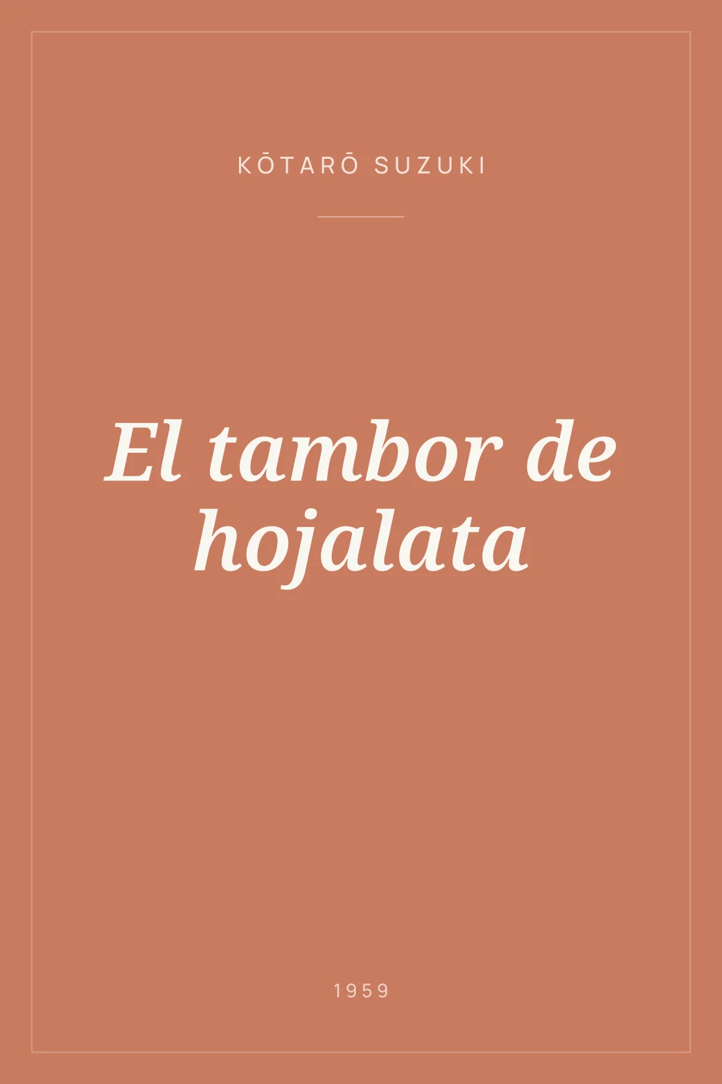 Portada de El tambor de hojalata