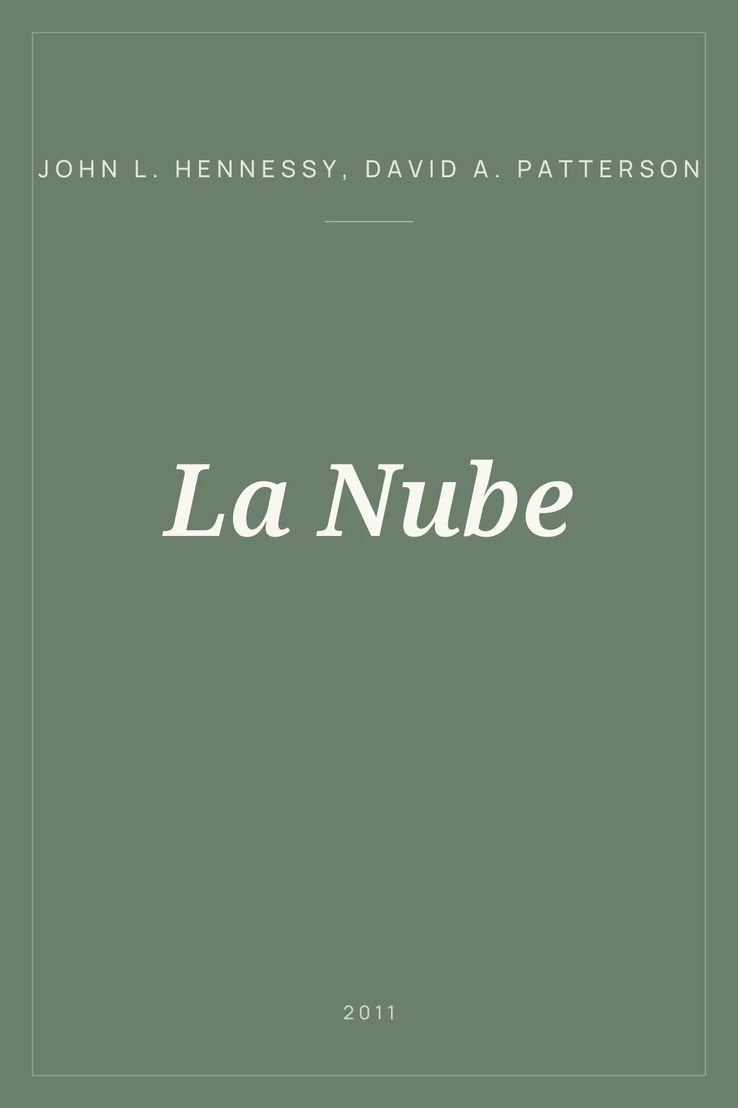 Portada de La Nube