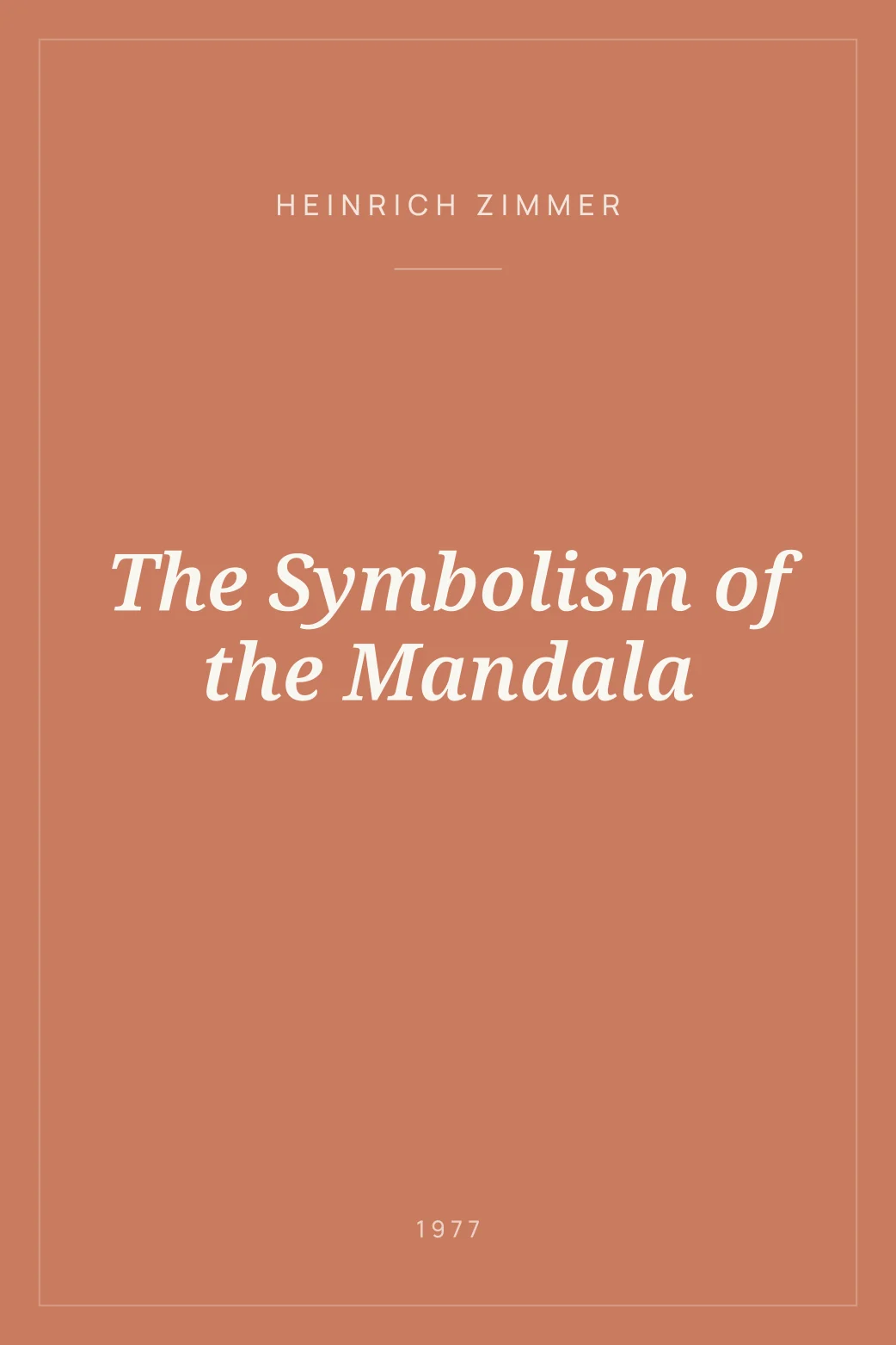 Portada de The Symbolism of the Mandala