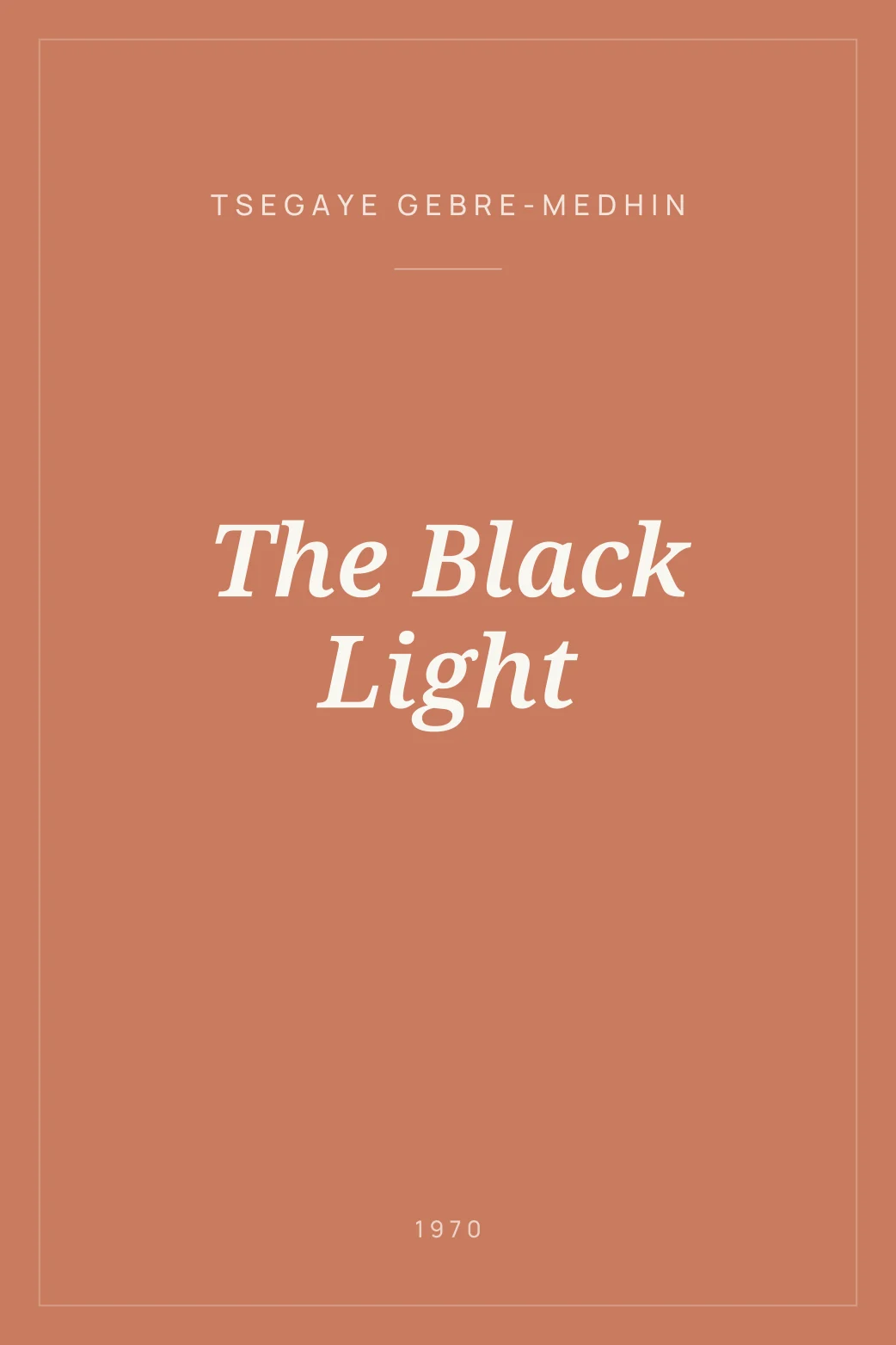 Portada de The Black Light