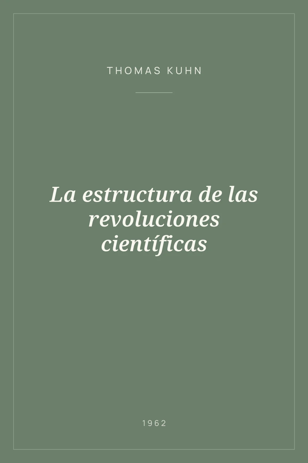 Portada de La estructura de las revoluciones científicas