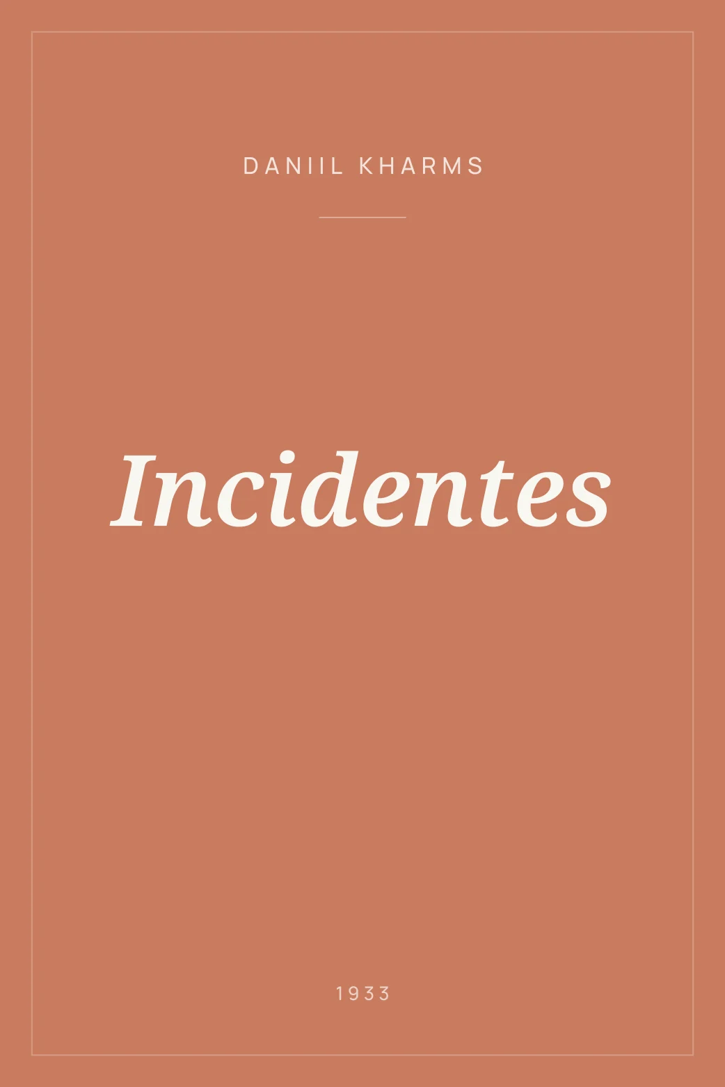 Portada de Incidentes