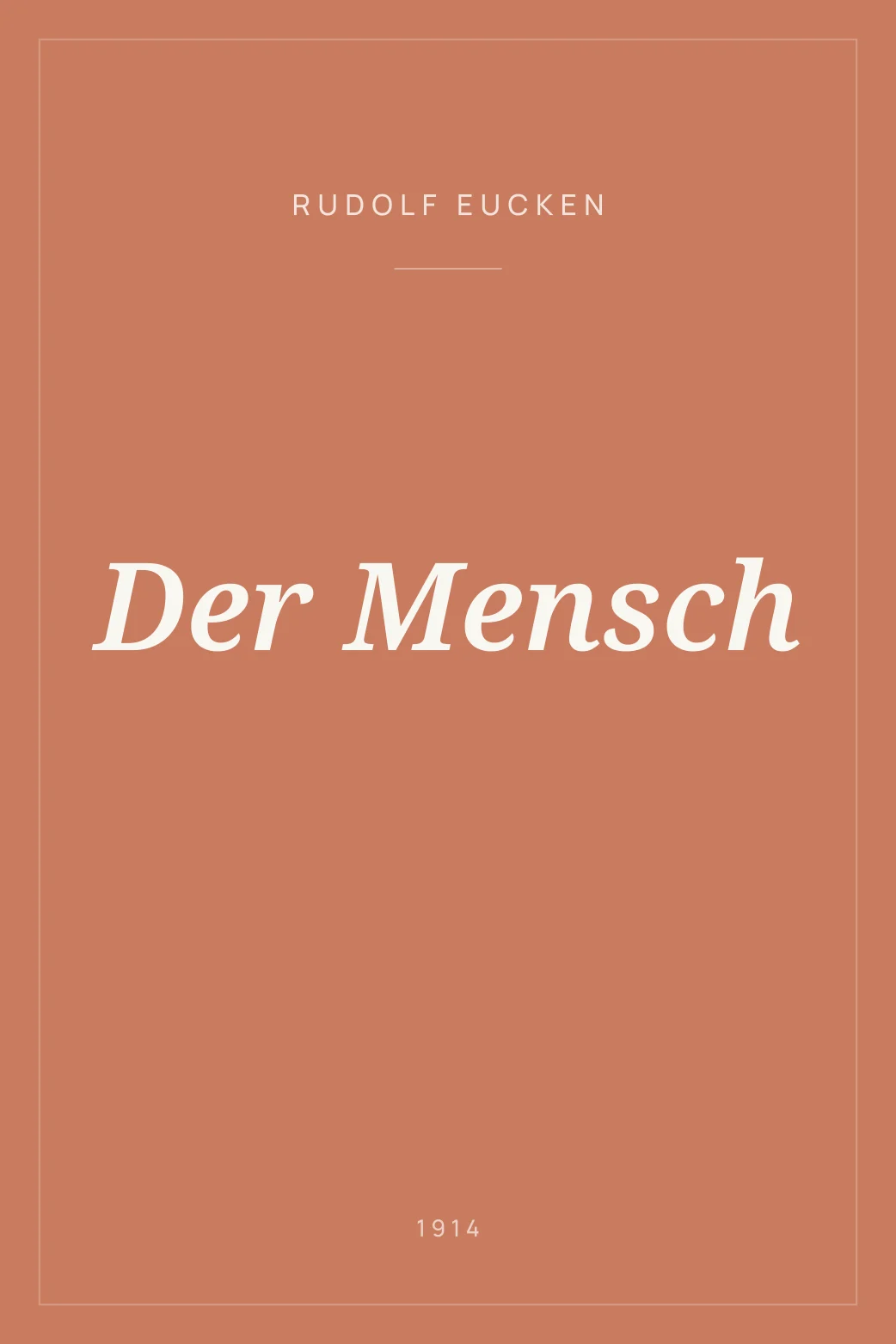 Portada de Der Mensch
