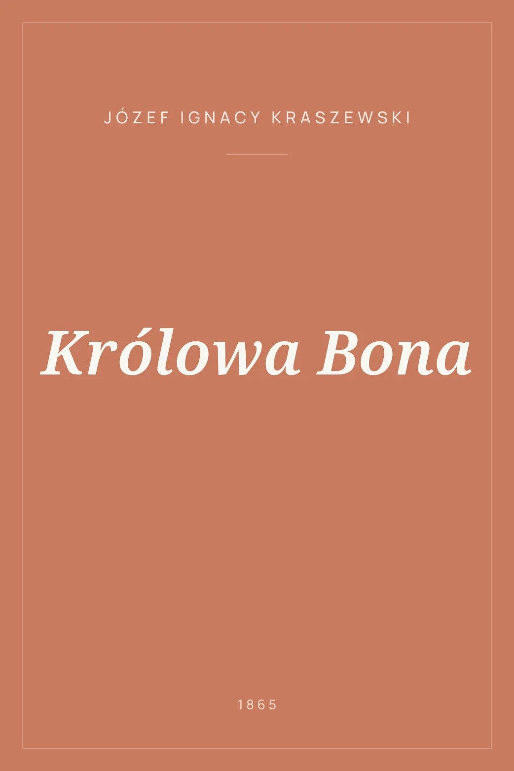 Portada de Królowa Bona