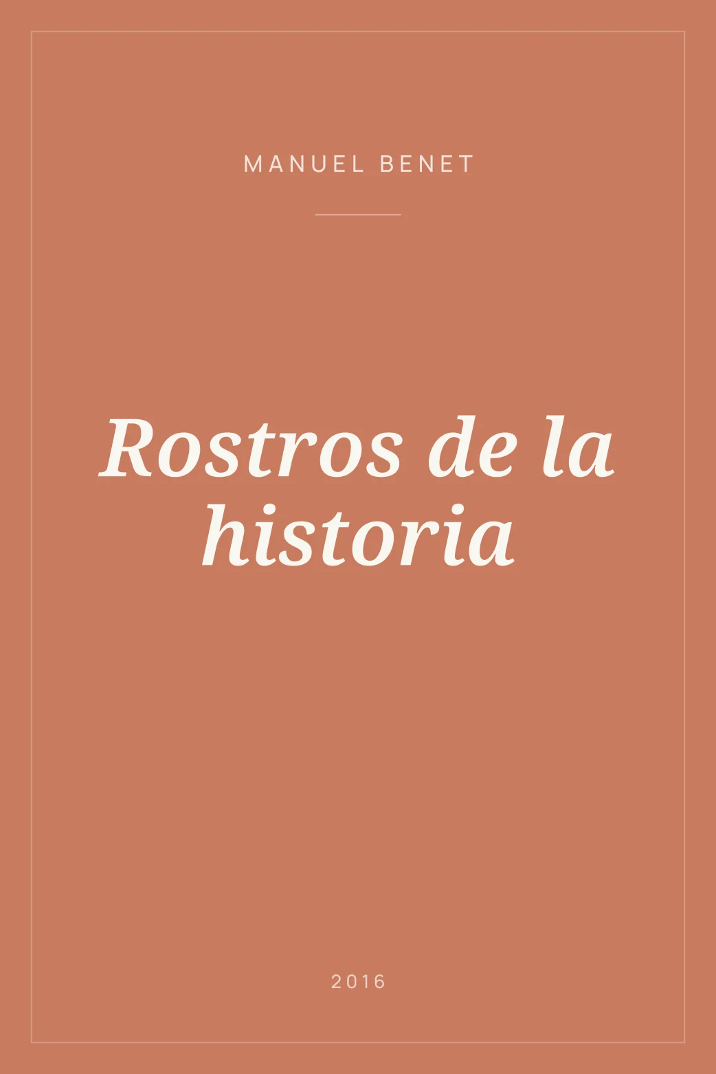 Portada de Rostros de la historia