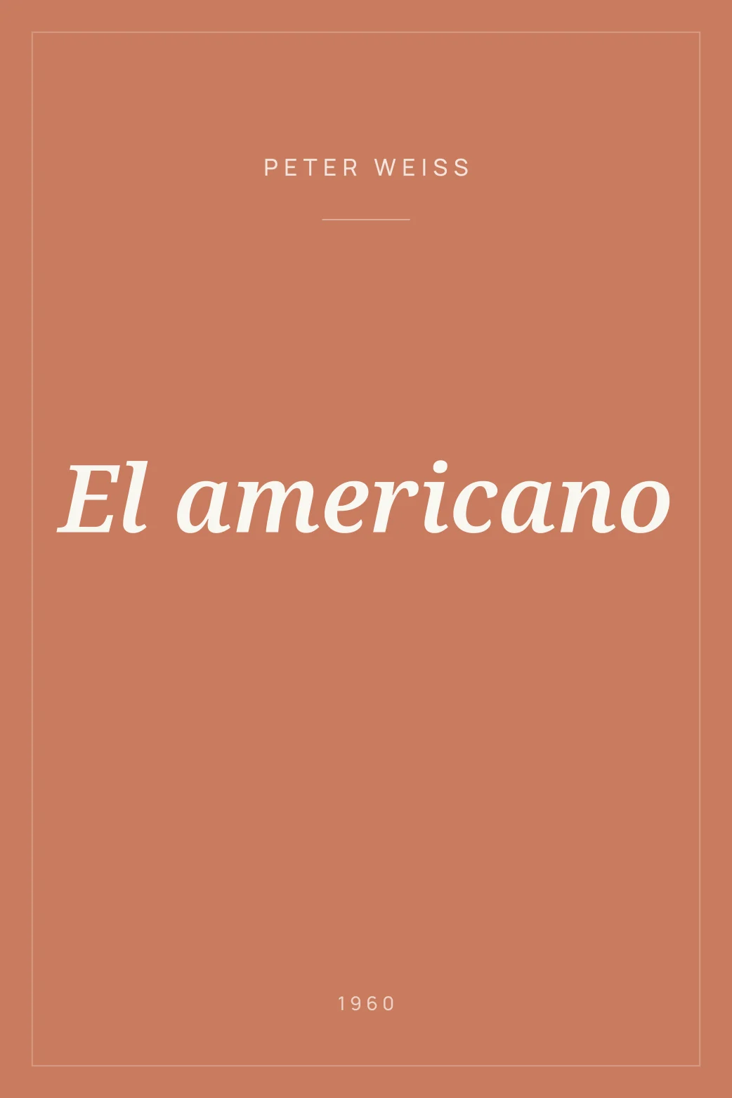 Portada de El americano