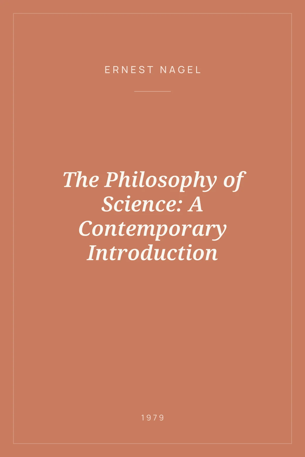 Portada de The Philosophy of Science: A Contemporary Introduction
