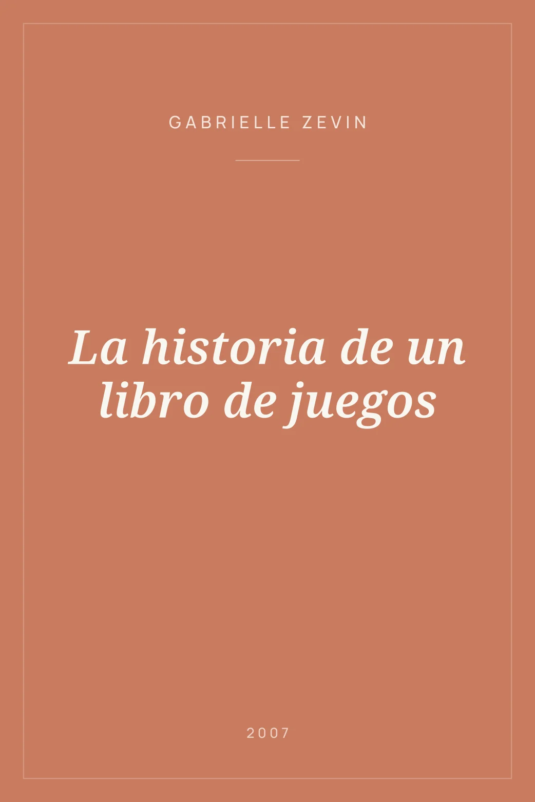 Portada de La historia de un libro de juegos