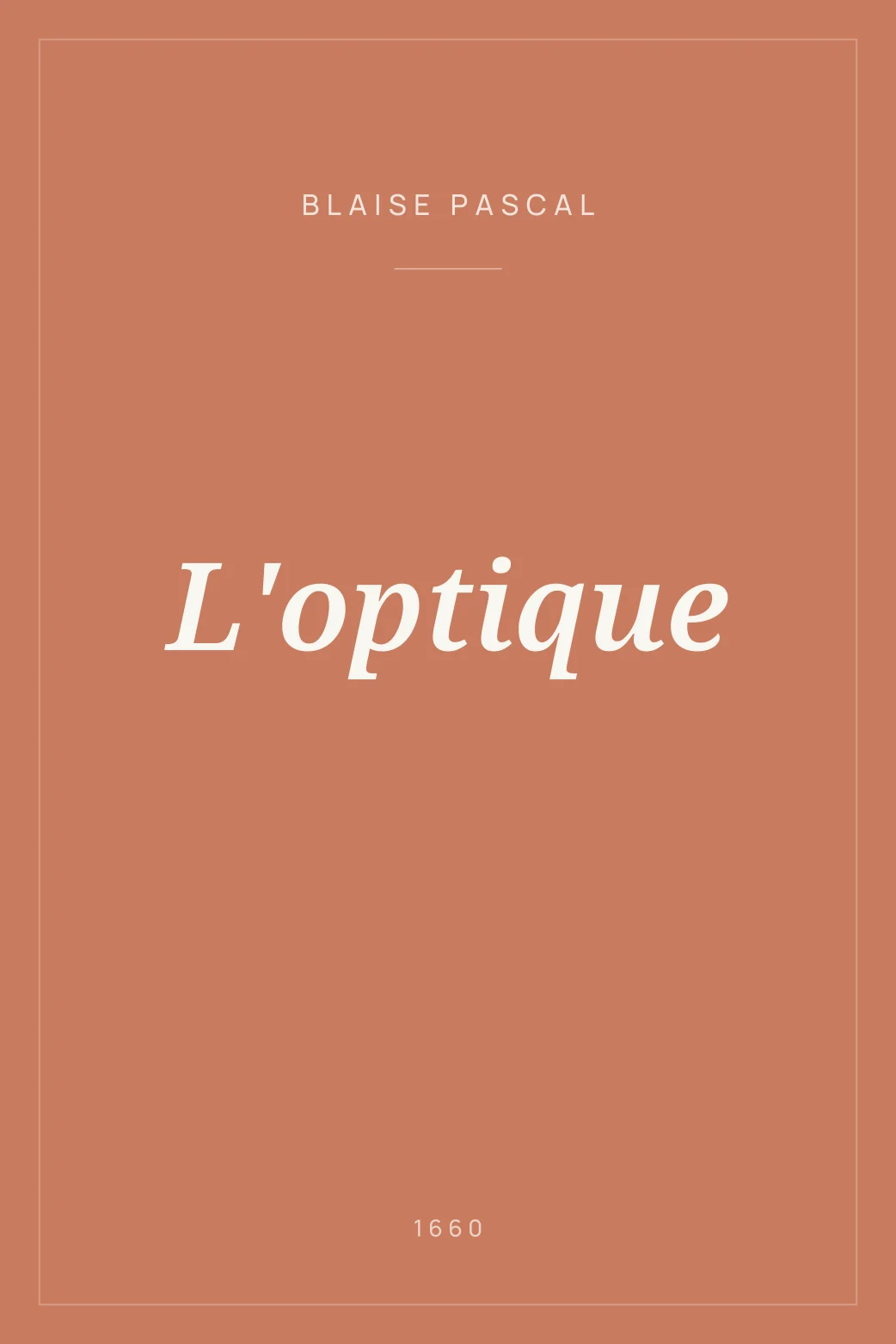 Portada de L'optique