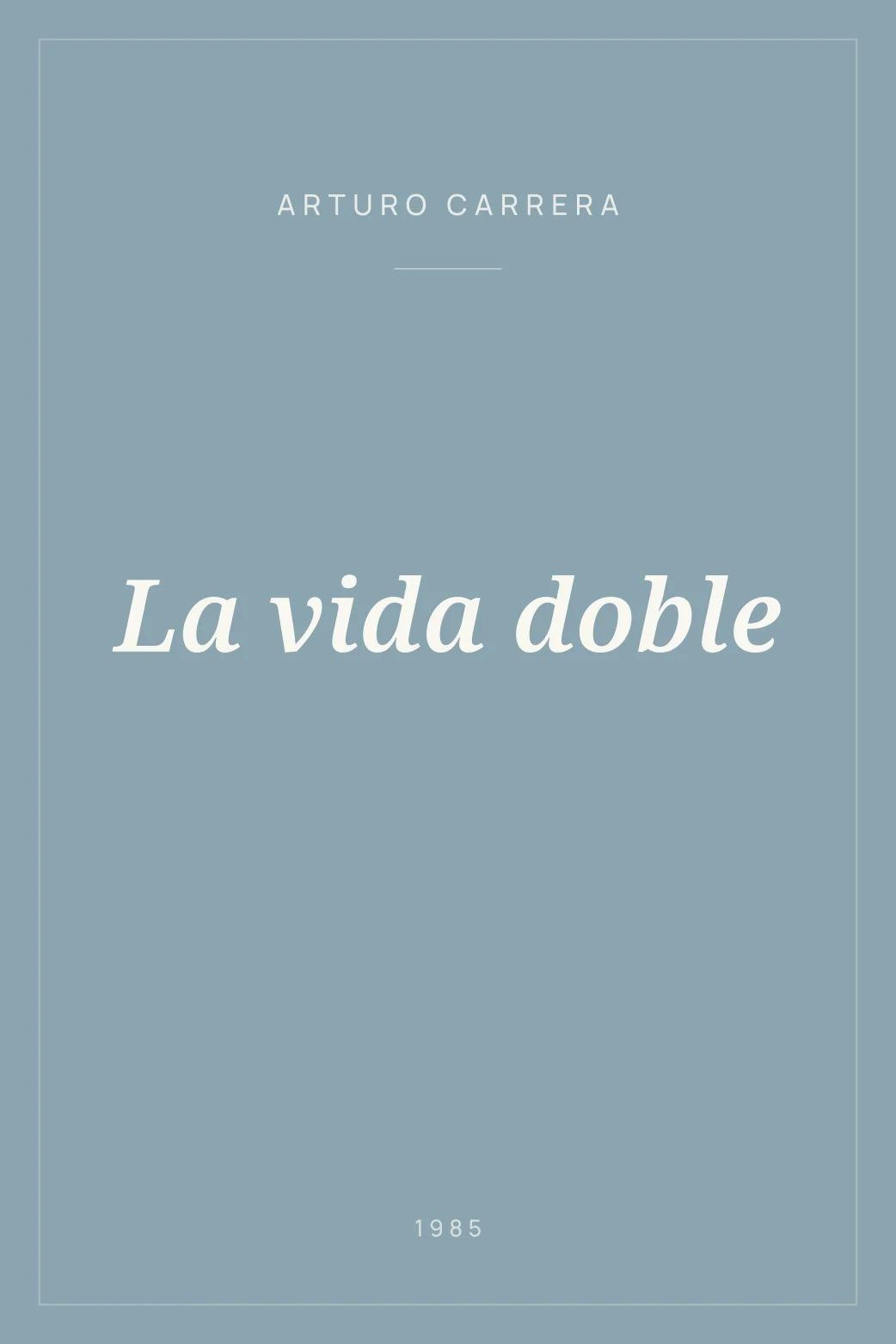 Portada de La vida doble
