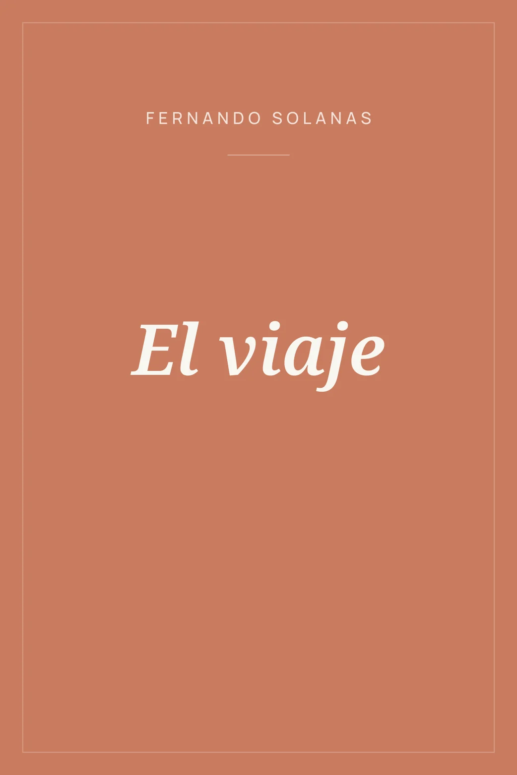 Portada de El viaje