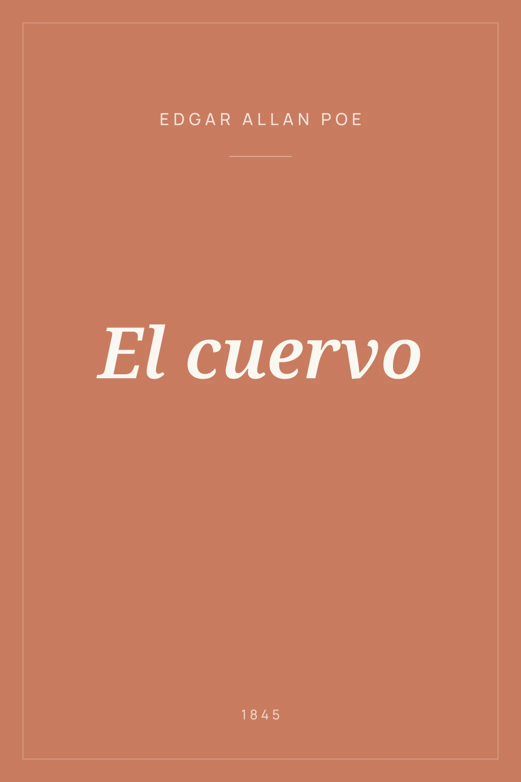 Portada de El cuervo