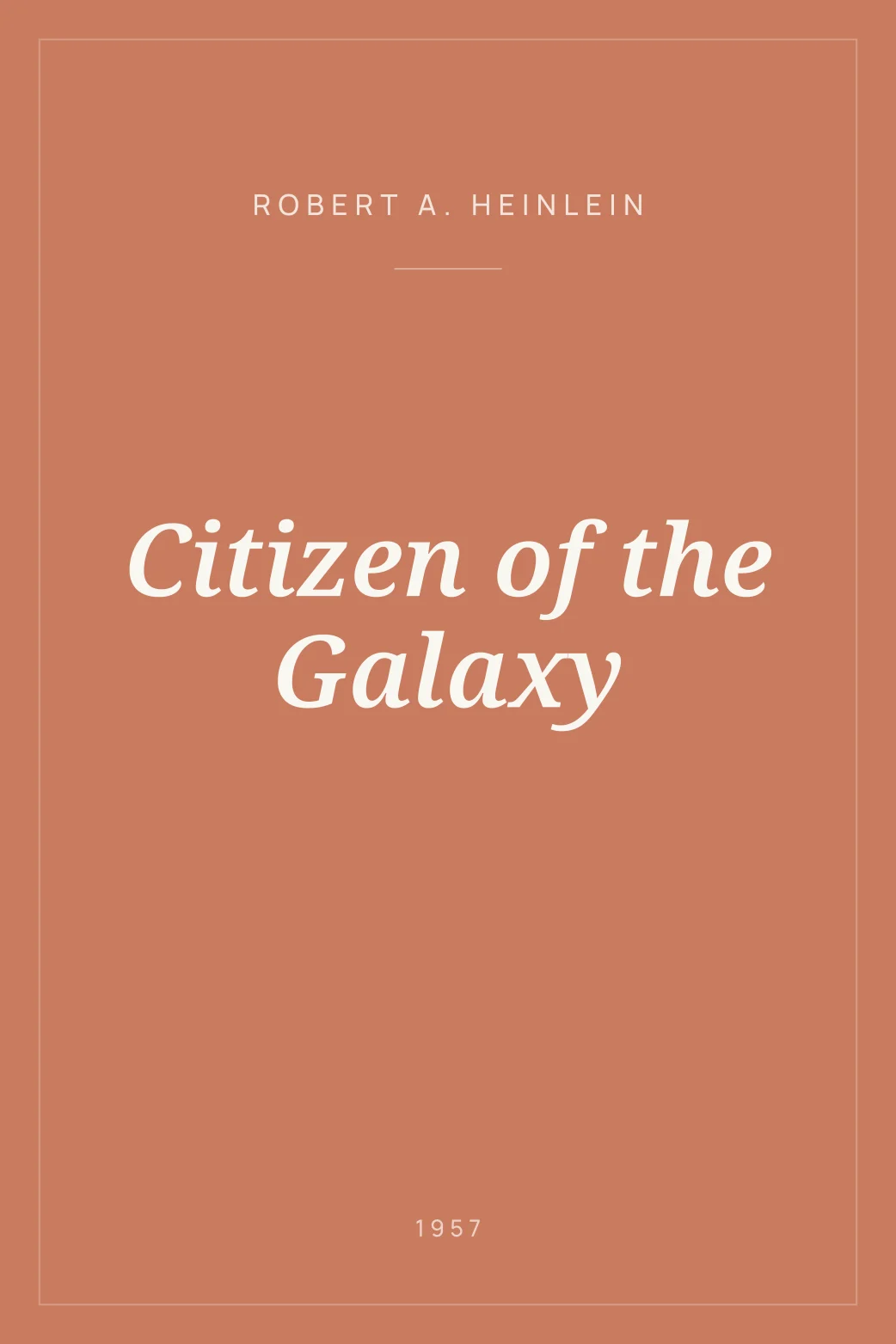 Portada de Citizen of the Galaxy