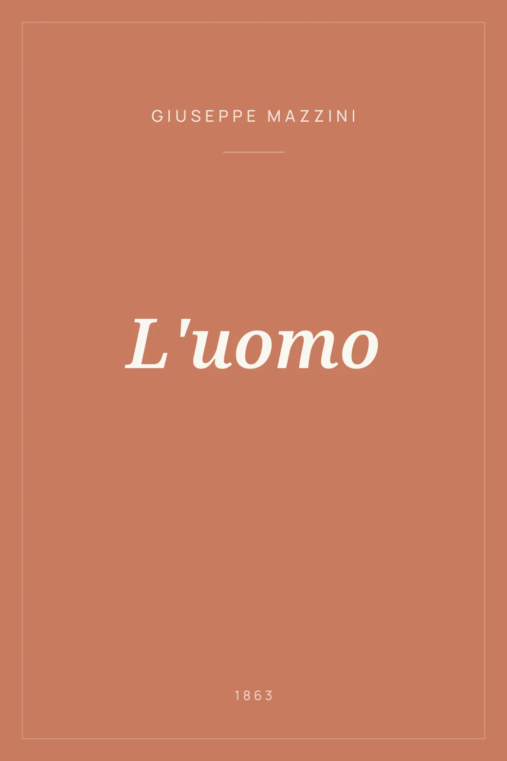 Portada de L'uomo