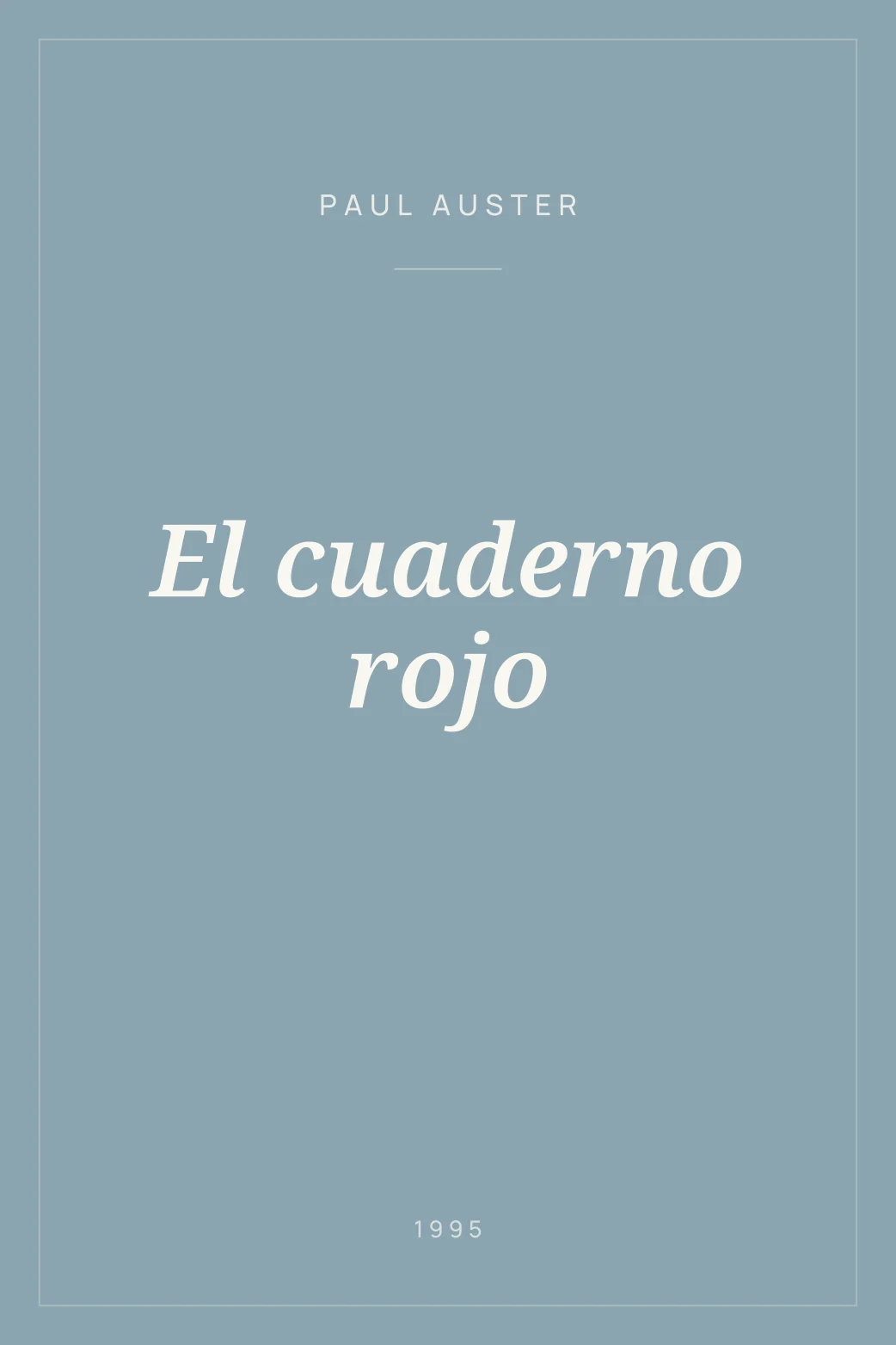 Portada de El cuaderno rojo