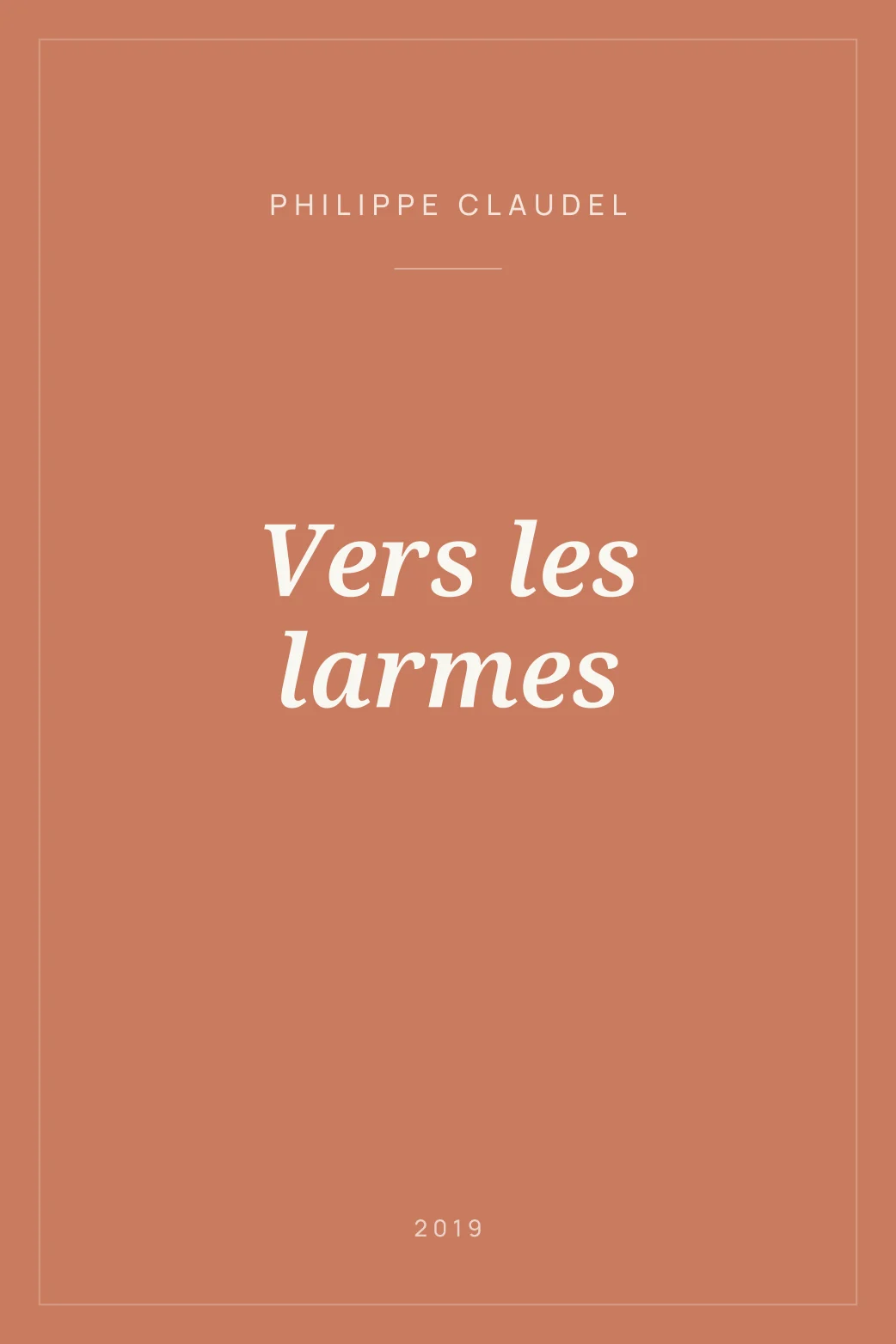 Portada de Vers les larmes