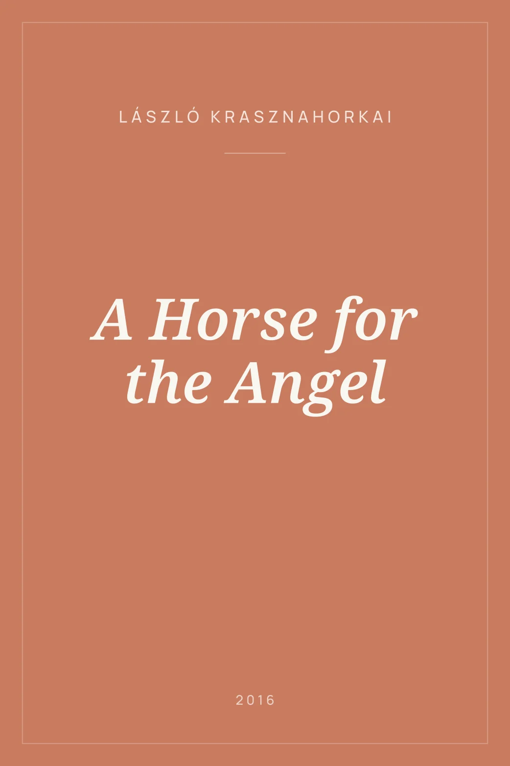 Portada de A Horse for the Angel