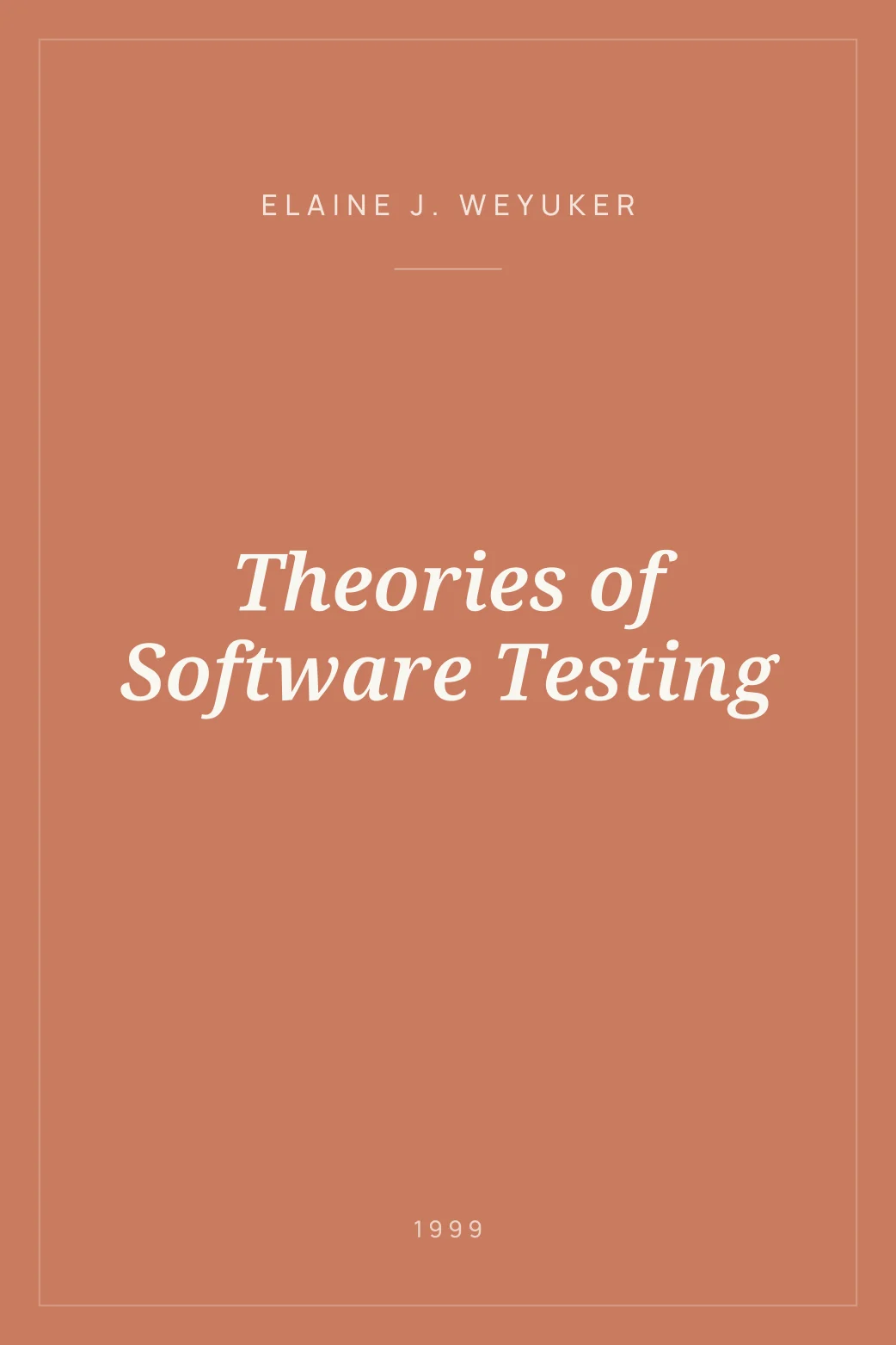 Portada de Theories of Software Testing
