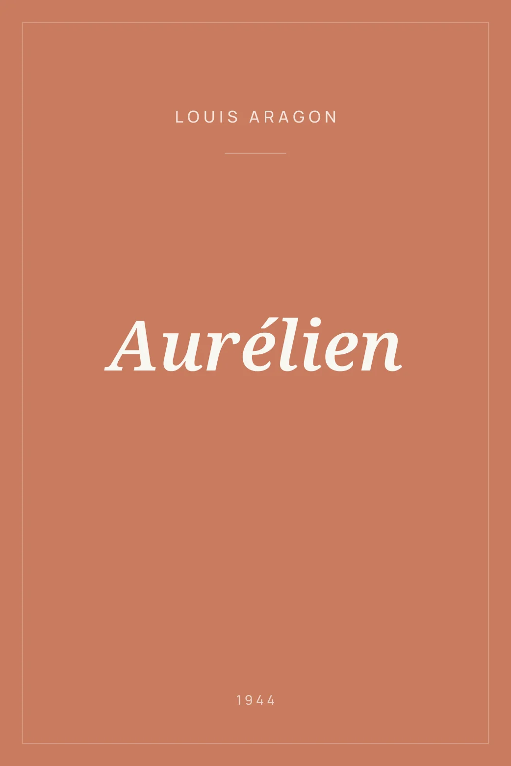 Portada de Aurélien