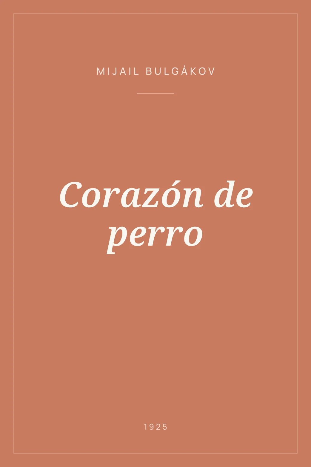 Portada de Corazón de perro
