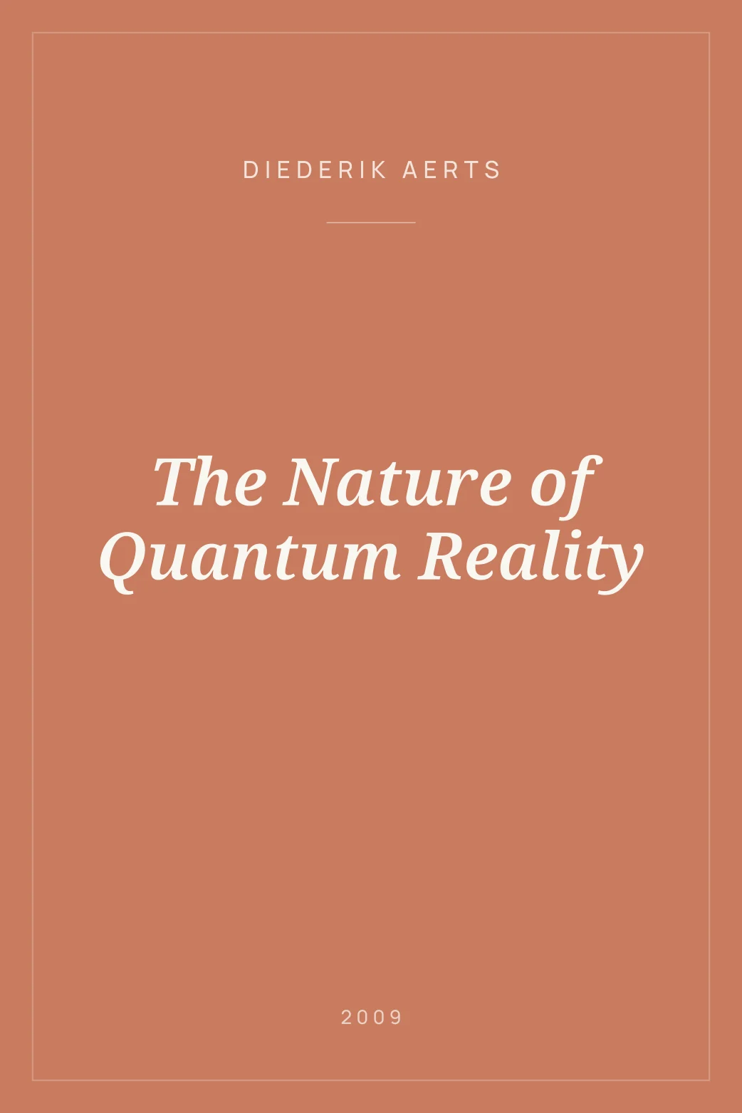 Portada de The Nature of Quantum Reality