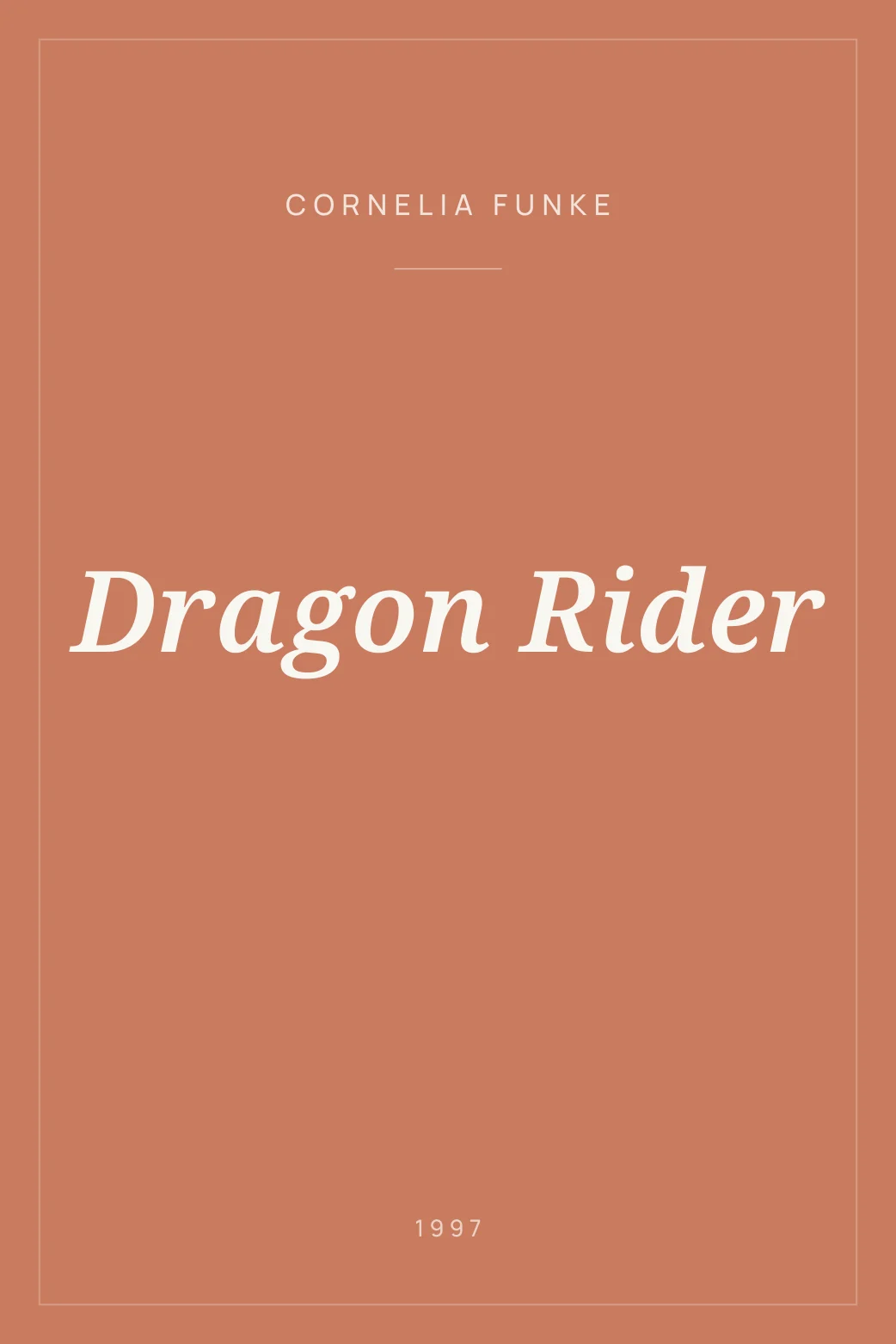 Portada de Dragon Rider