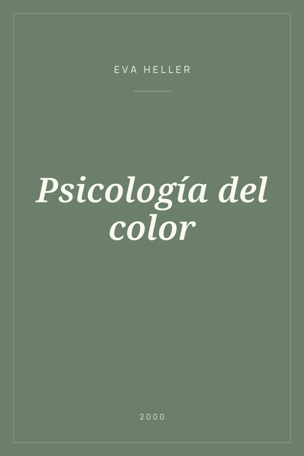 Portada de Psicología del color