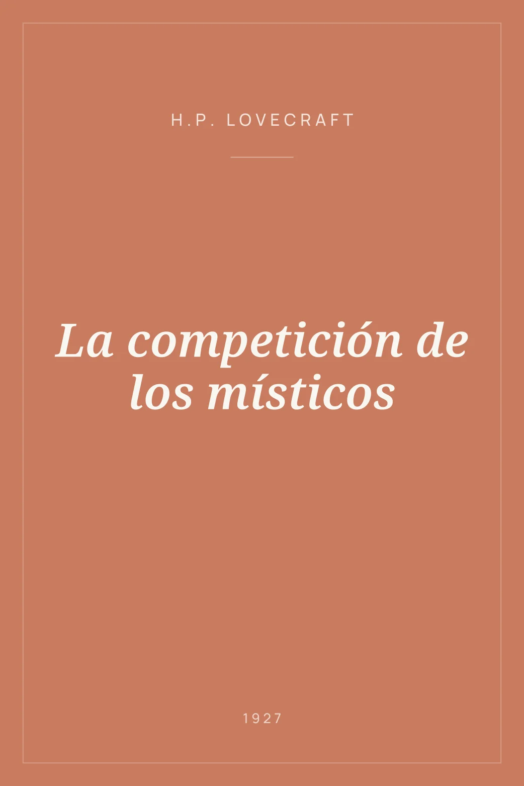 Portada de La competición de los místicos