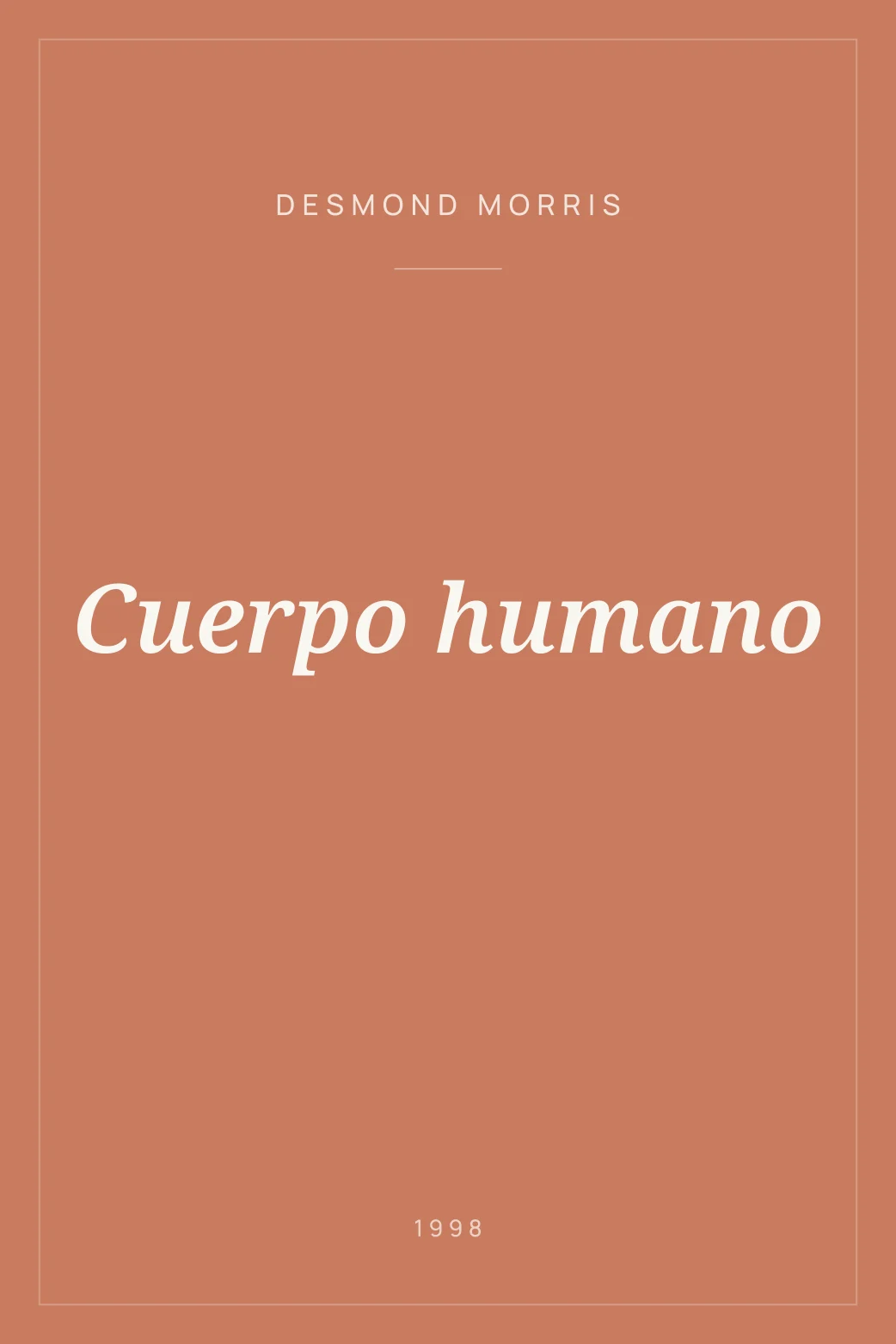 Portada de Cuerpo humano