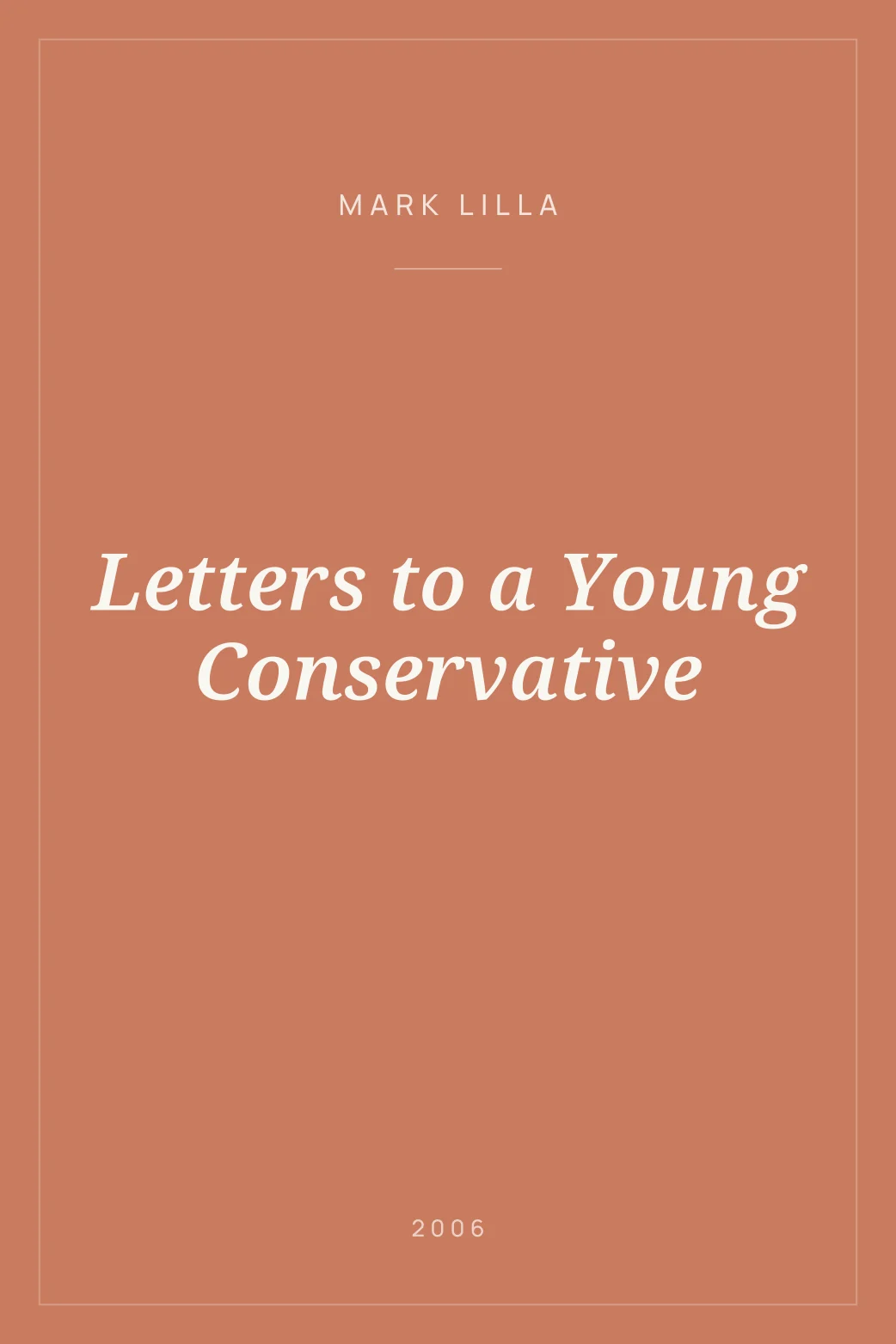 Portada de Letters to a Young Conservative
