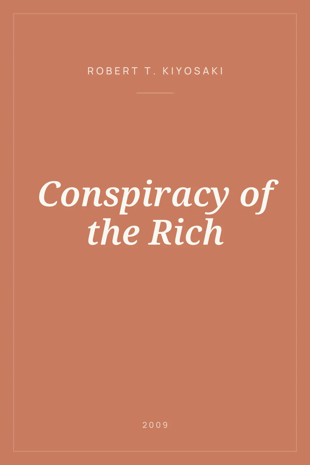 Portada de Conspiracy of the Rich