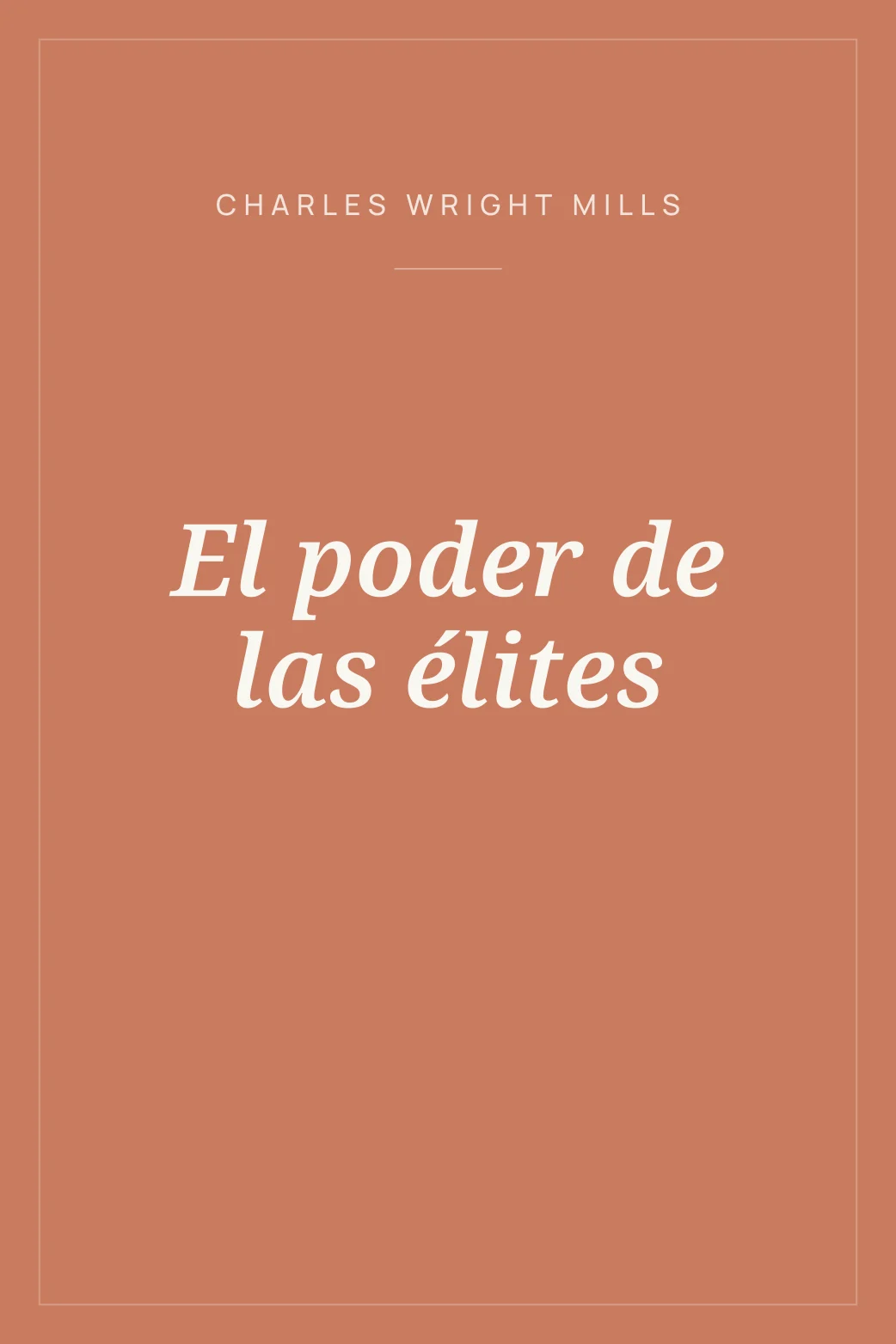 Portada de El poder de las élites