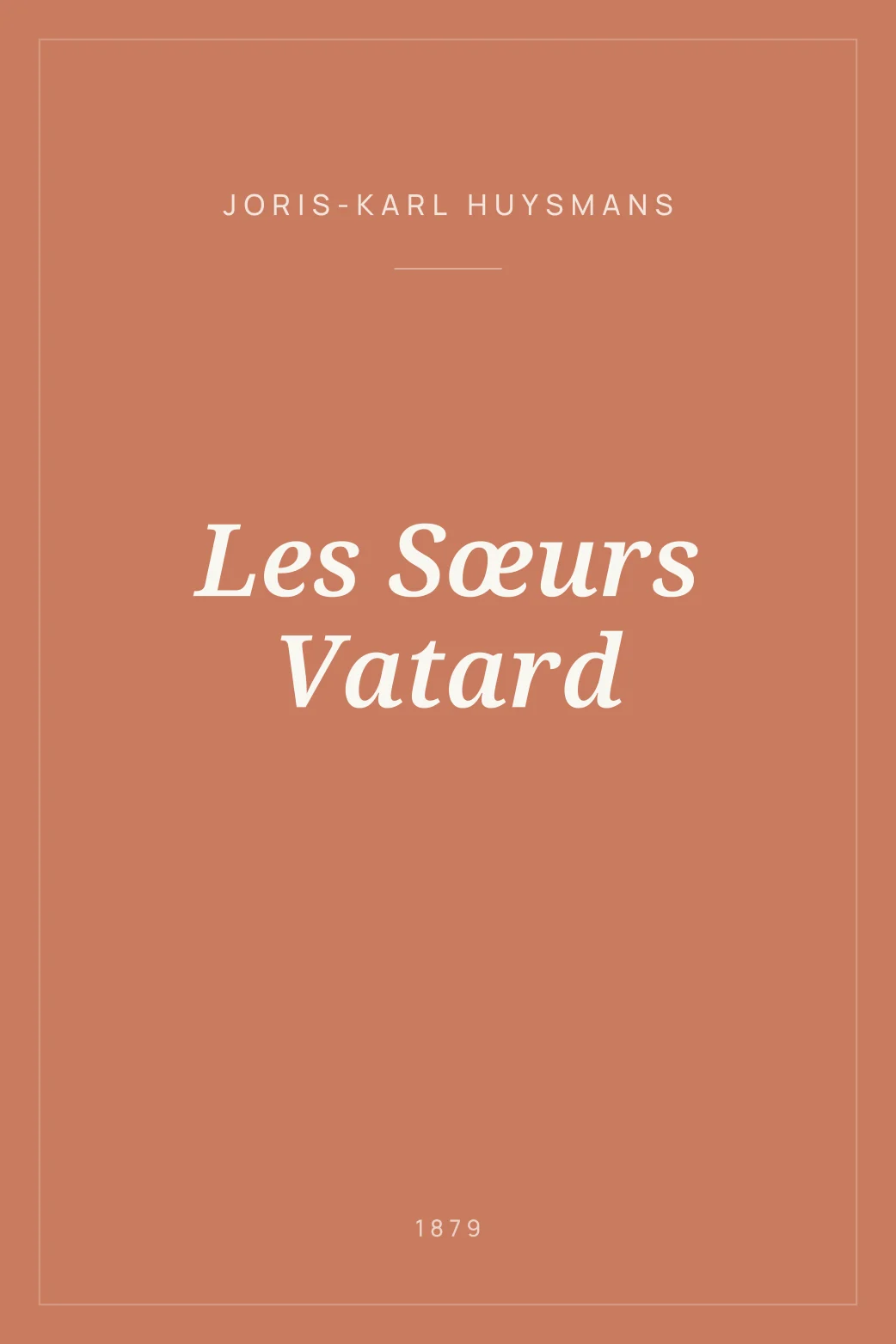 Portada de Les Sœurs Vatard